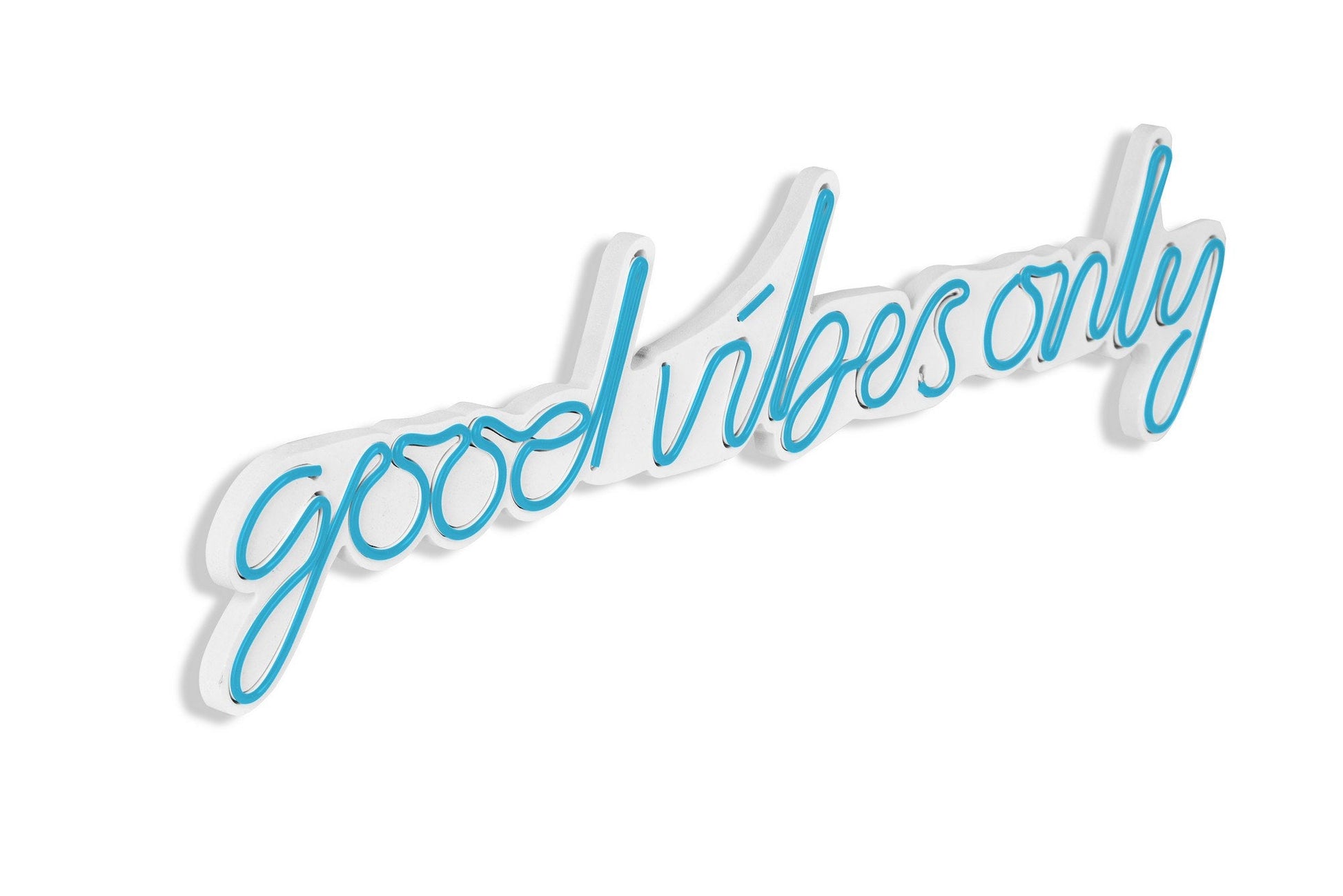 lastična zidna dekoracija s LED rasvjetom, Good Vibes Only - Blue | AG-vitahome.hr
