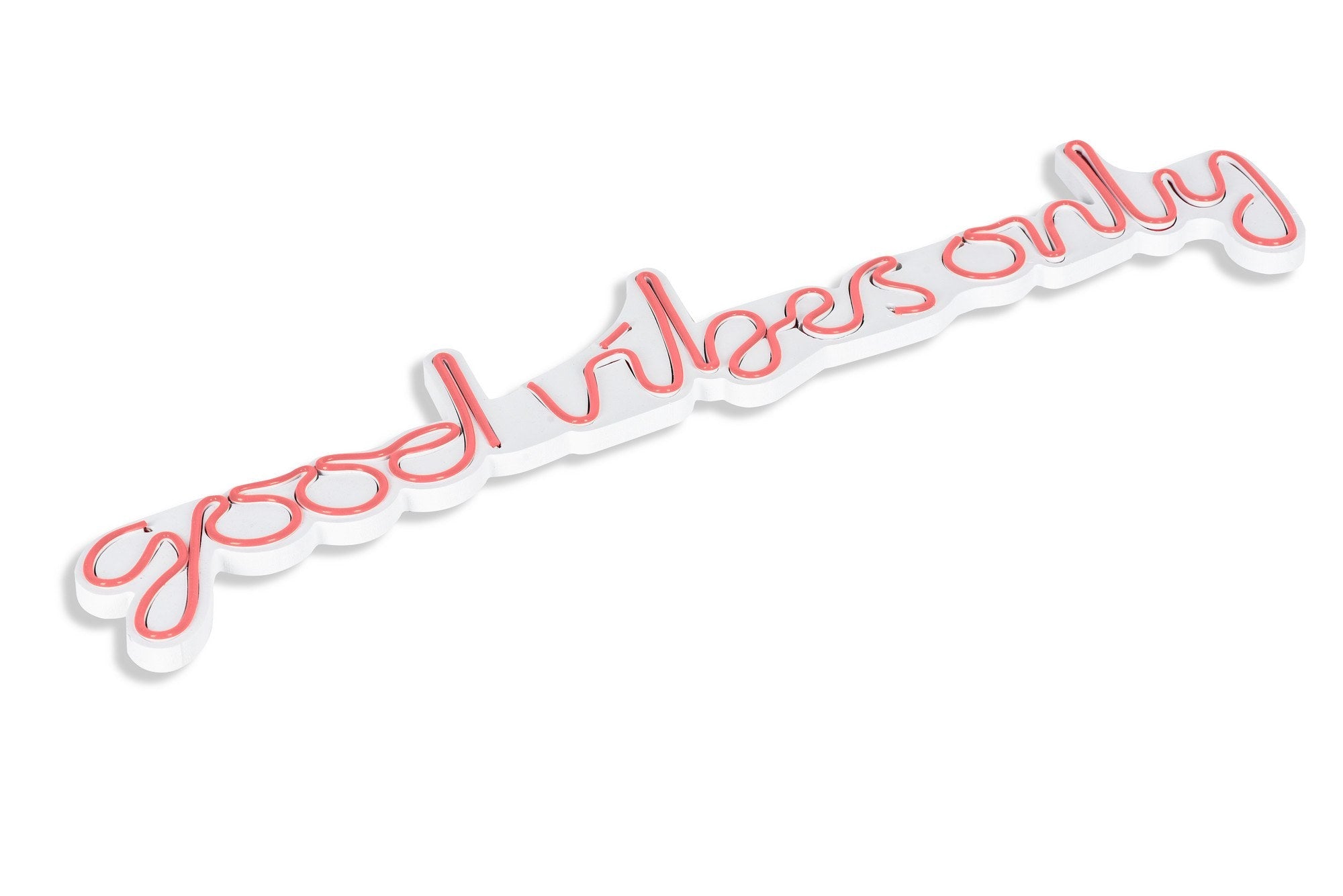 lastična zidna dekoracija s LED rasvjetom, Good Vibes Only - Pink | AG-vitahome.hr