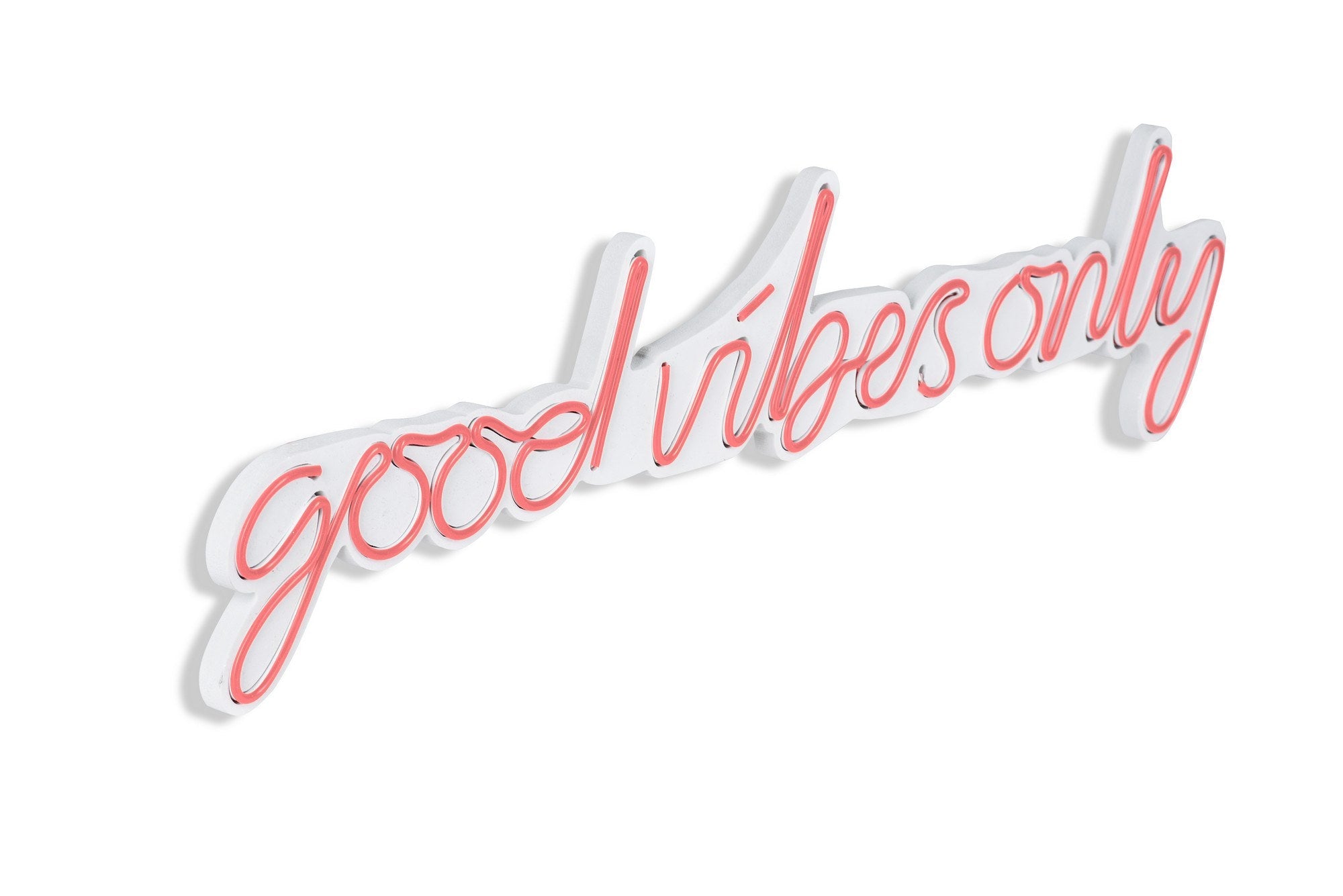 lastična zidna dekoracija s LED rasvjetom, Good Vibes Only - Pink | AG-vitahome.hr
