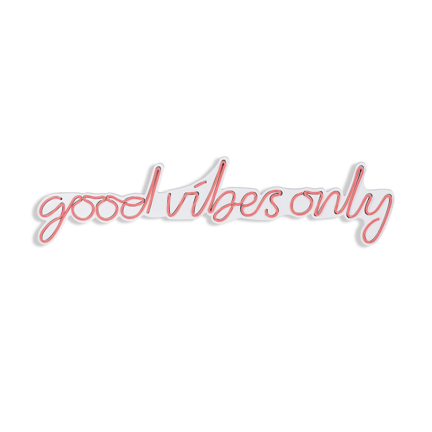 lastična zidna dekoracija s LED rasvjetom, Good Vibes Only - Pink | AG-vitahome.hr