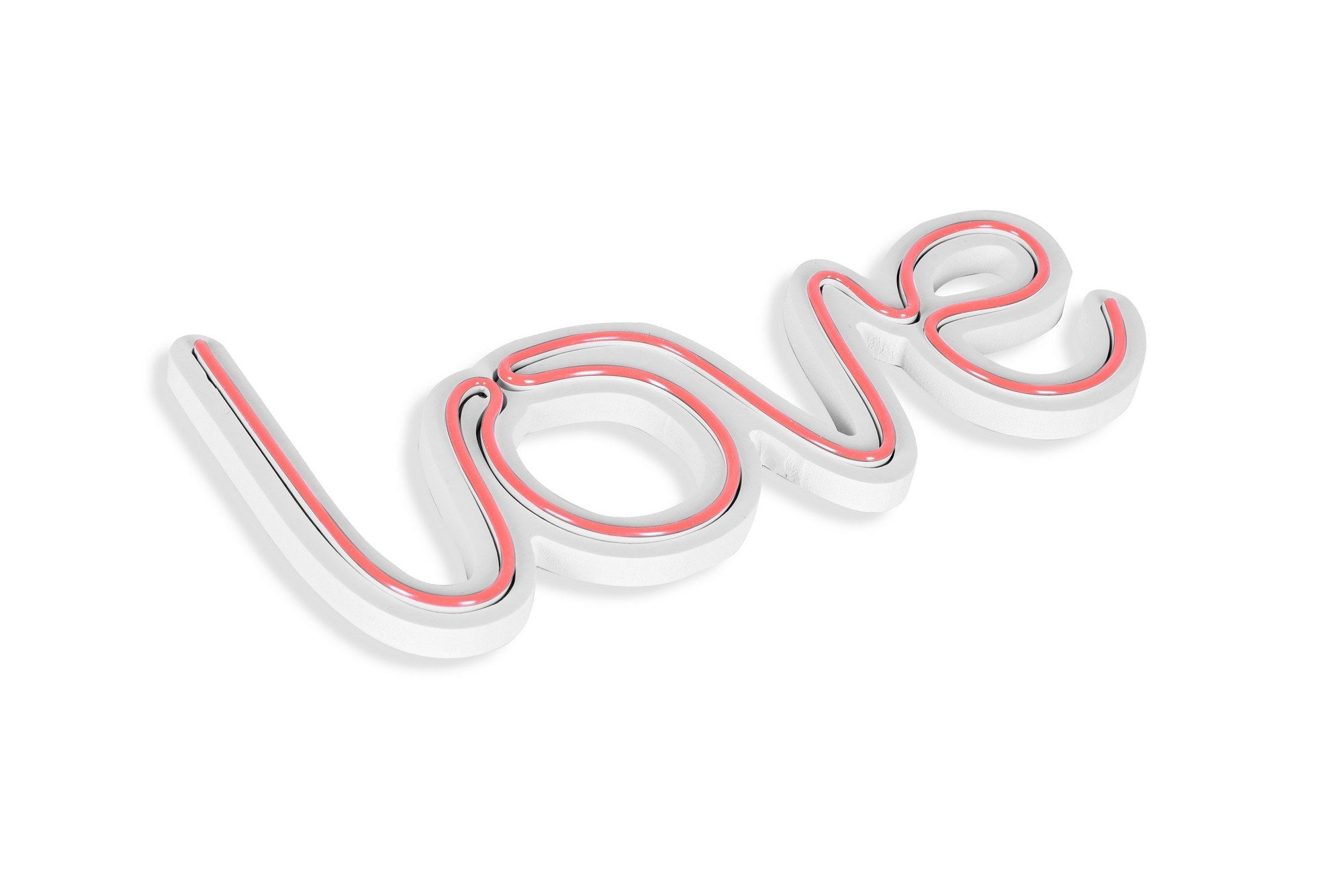 lastična zidna dekoracija s LED rasvjetom, Love - Pink | AG-vitahome.hr