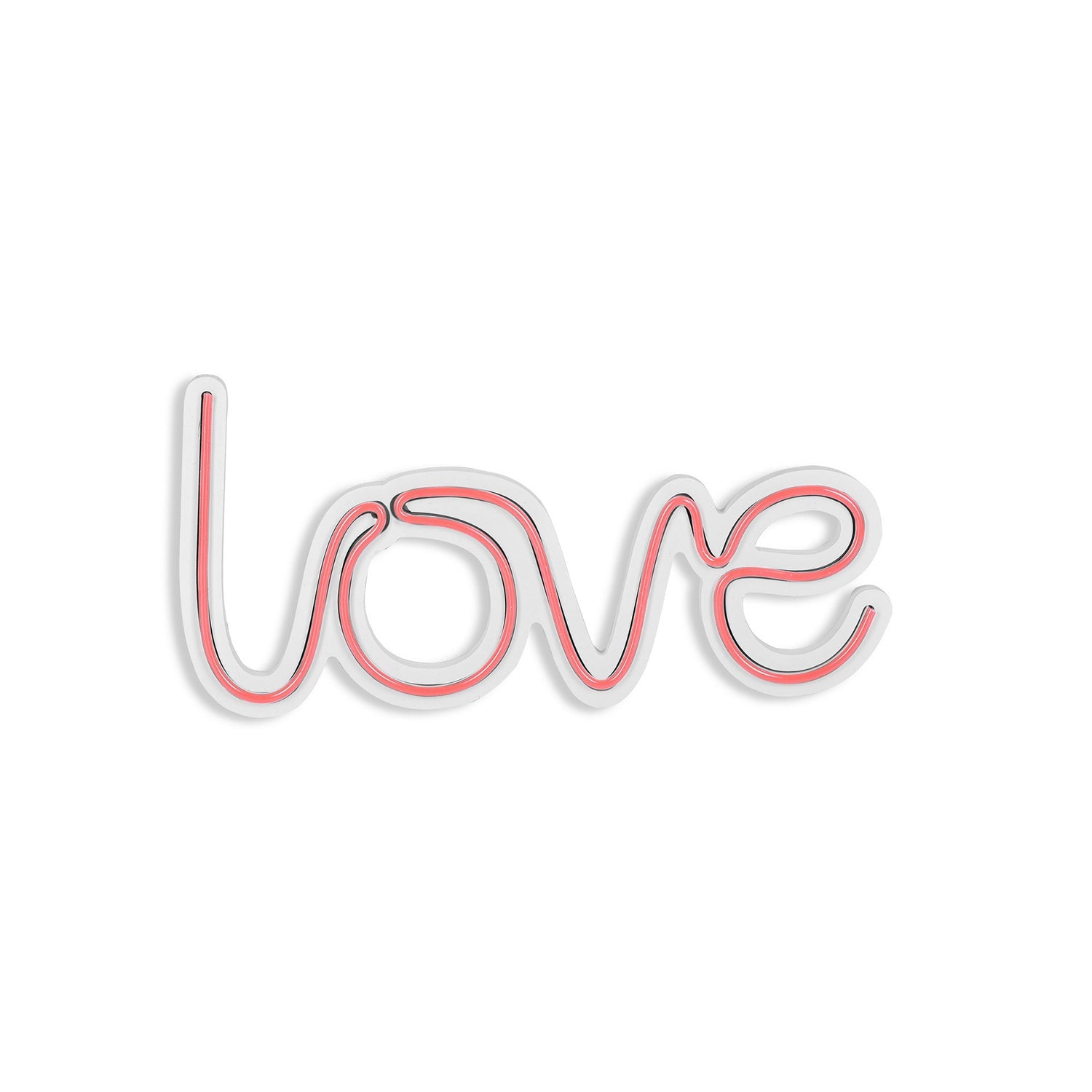 lastična zidna dekoracija s LED rasvjetom, Love - Pink | AG-vitahome.hr