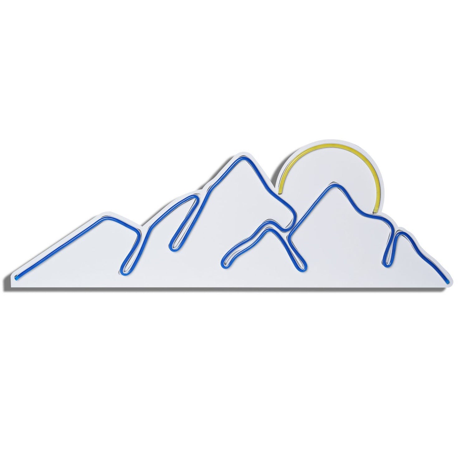 lastična zidna dekoracija s LED rasvjetom, Mountain - Blue - Yellow | AG-vitahome.hr