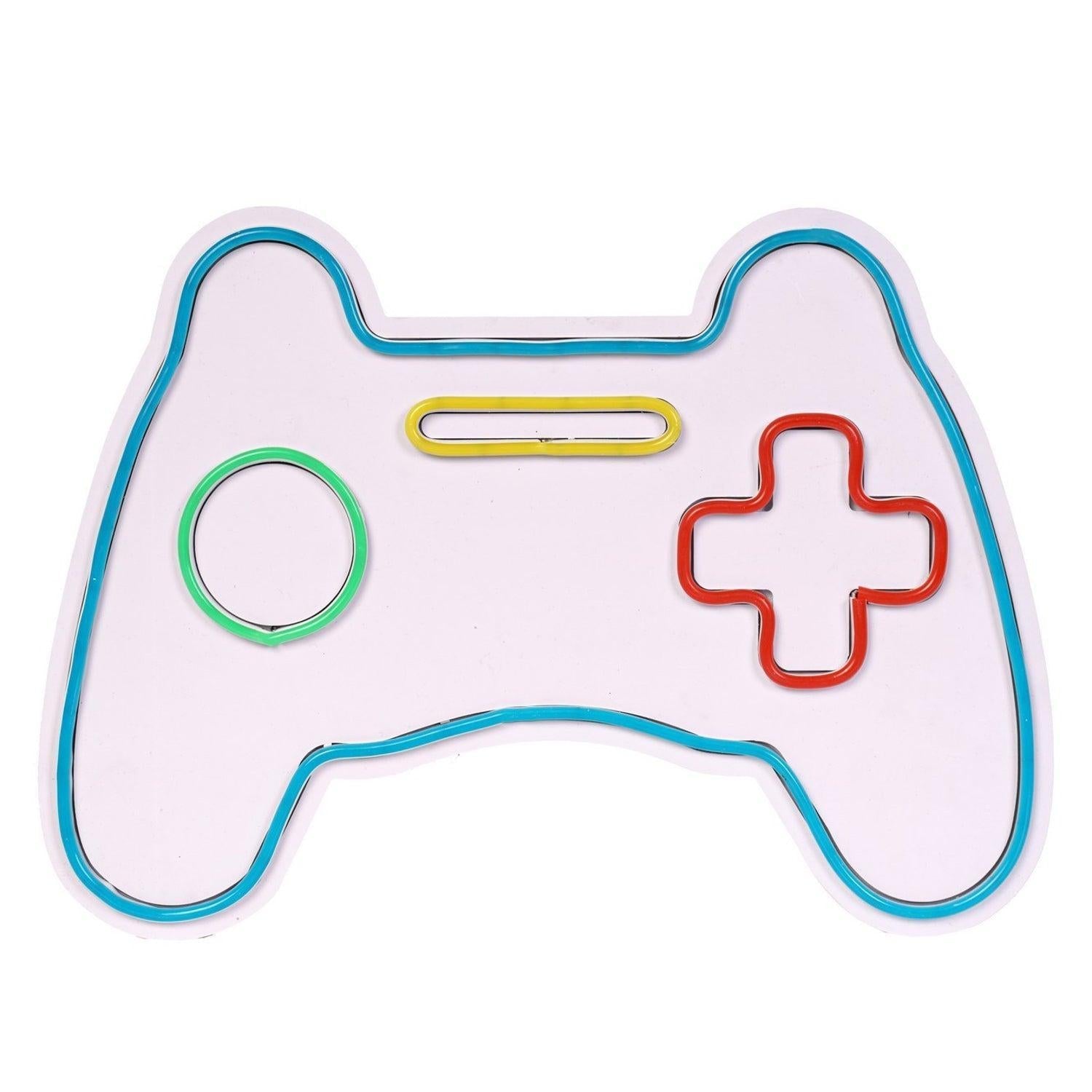 lastična zidna dekoracija s LED rasvjetom, Play Station Gaming Controller - Blue | AG-vitahome.hr