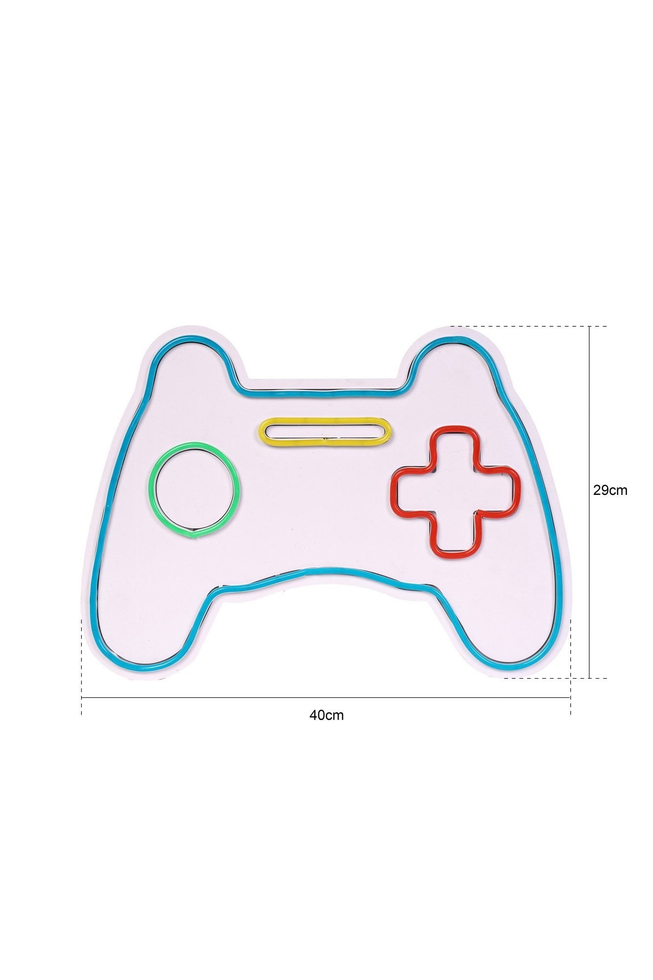 lastična zidna dekoracija s LED rasvjetom, Play Station Gaming Controller - Blue | AG-vitahome.hr