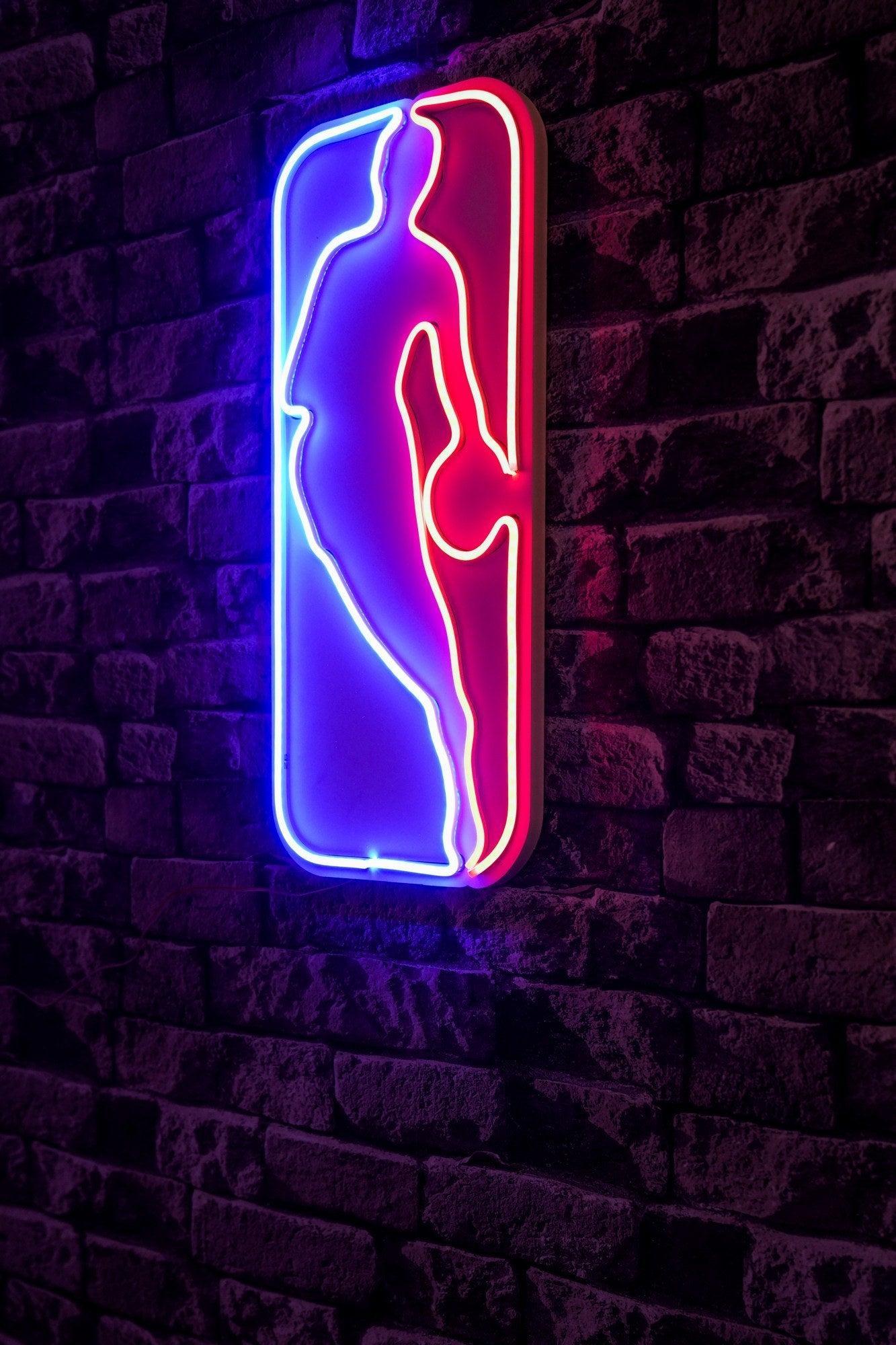 lastična zidna dekoracija s LED rasvjetom, The Logo Jerry West - Multicolor | AG-vitahome.hr
