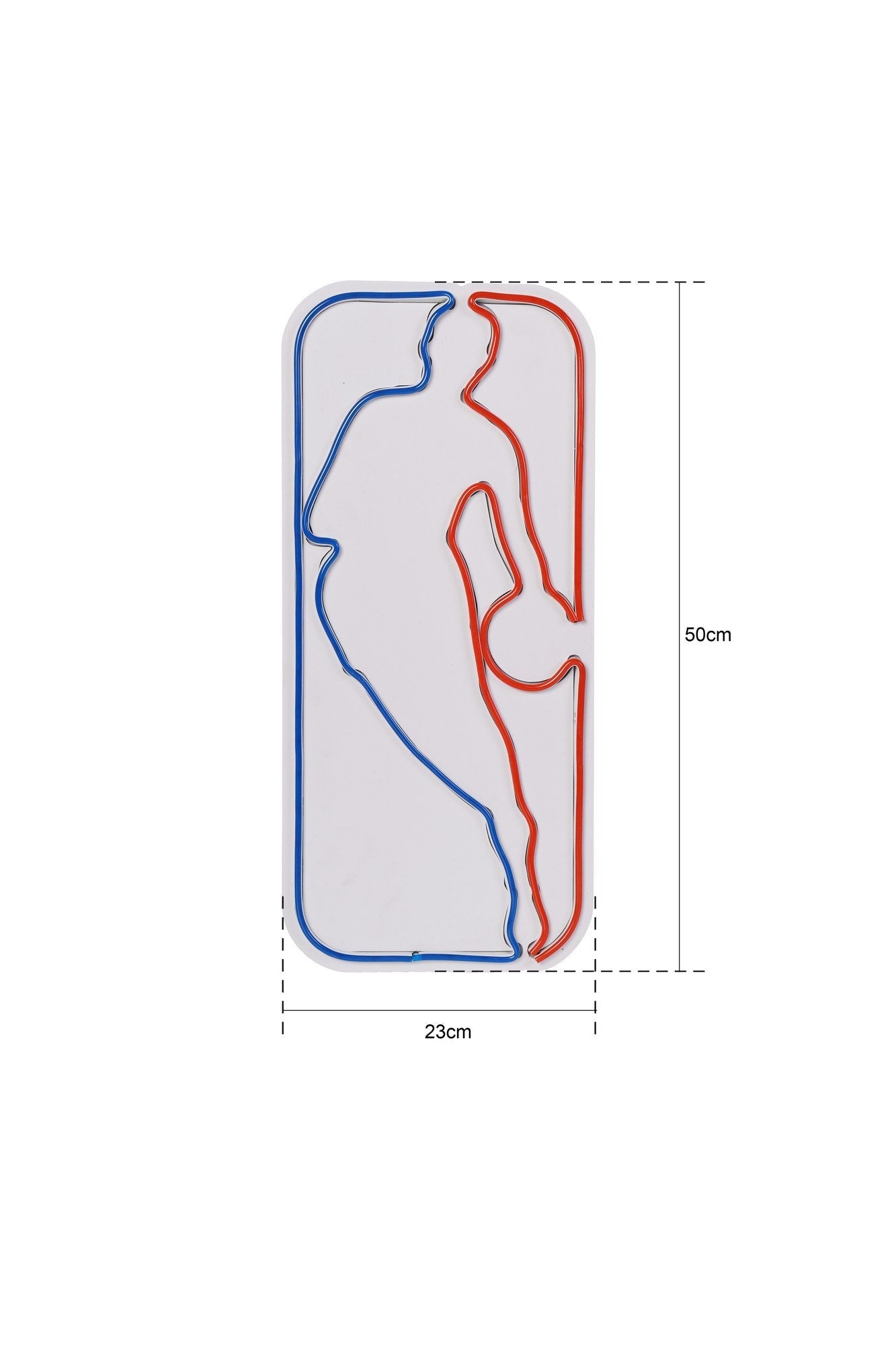 lastična zidna dekoracija s LED rasvjetom, The Logo Jerry West - Multicolor | AG-vitahome.hr
