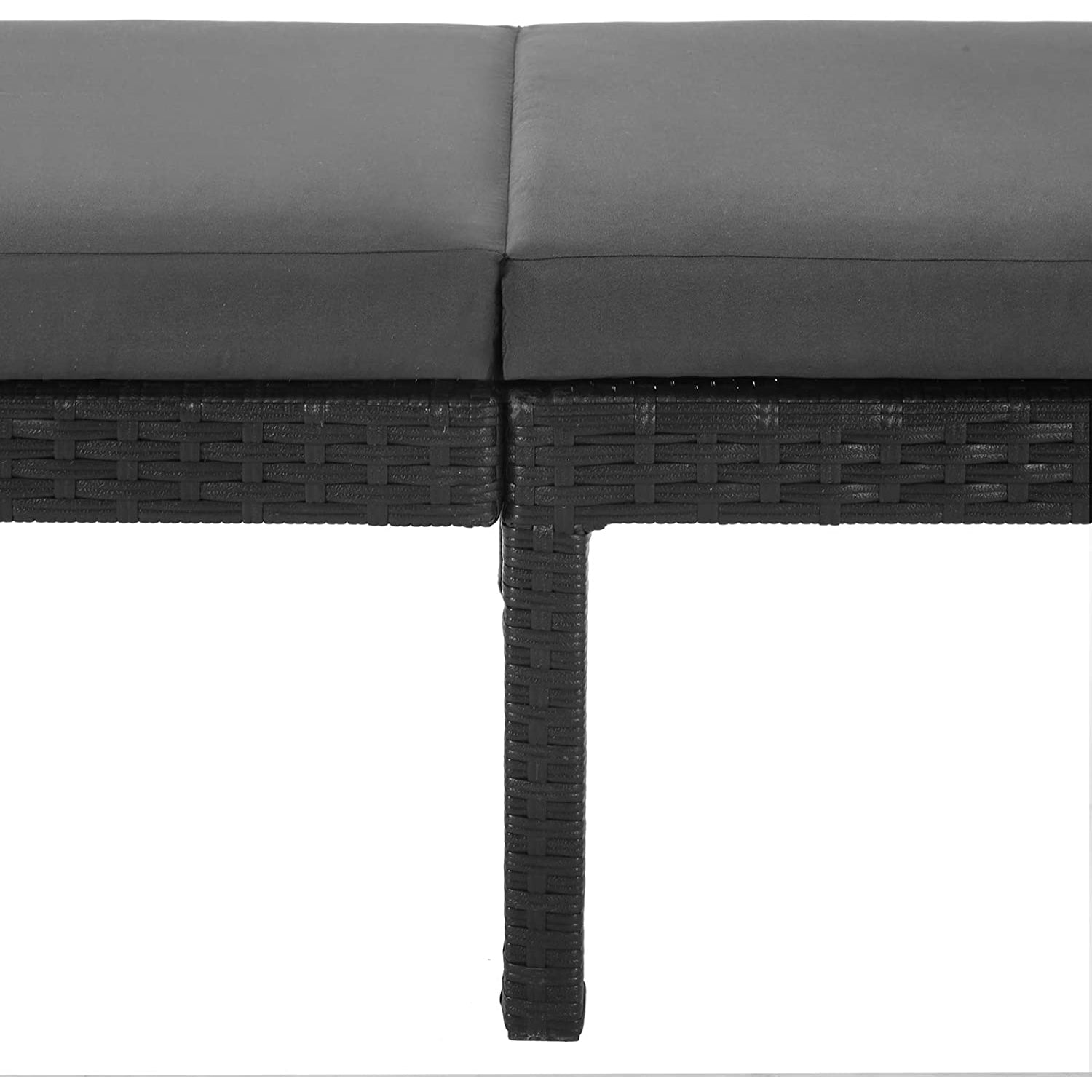 Ležaljka s madracem debljine 5 cm 59 x 198 x 28 cm | SONGMICS-vitahome.hr