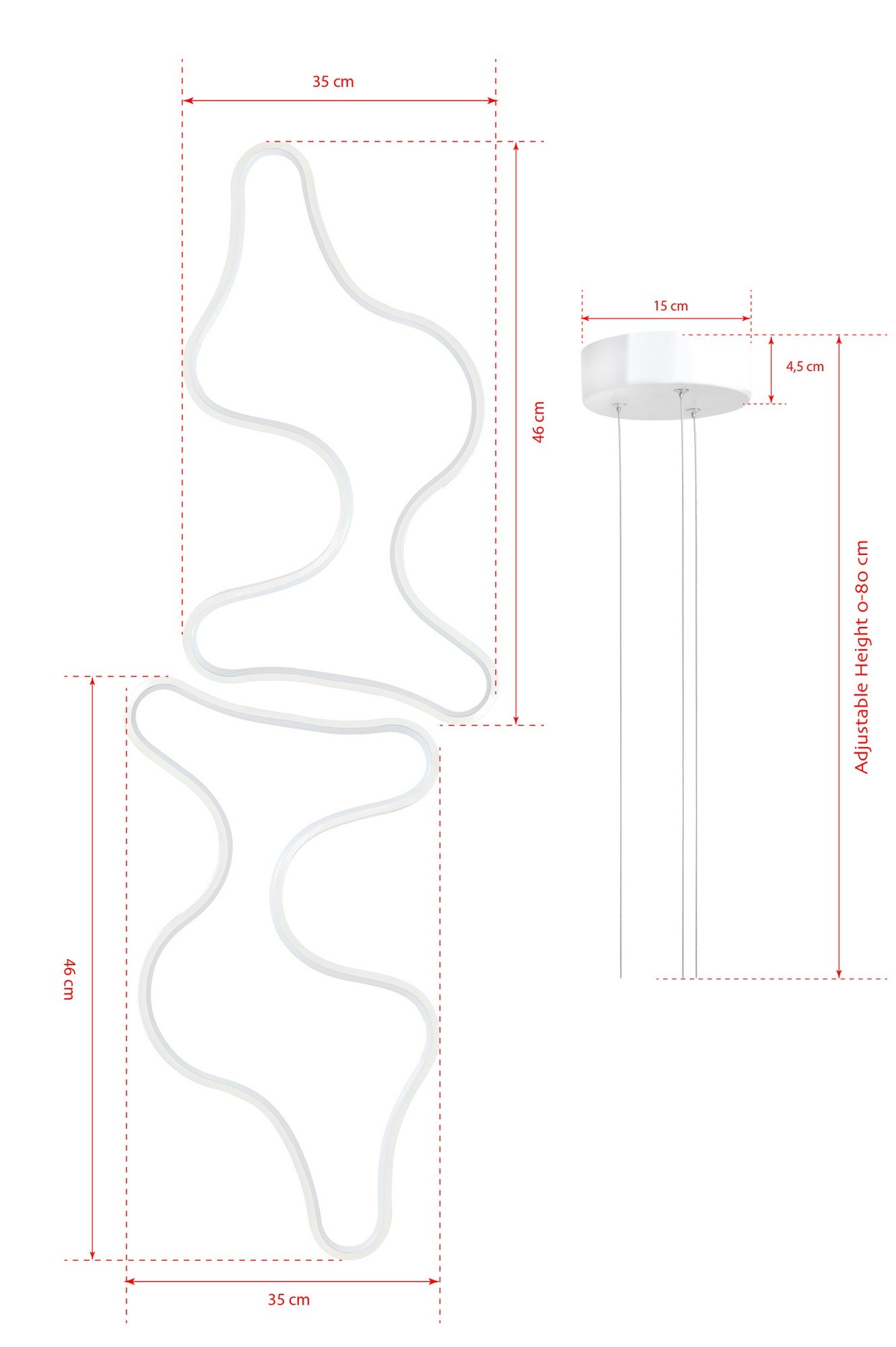 Luster Duple Artisan - White Body, Yellow Light | AG-vitahome.hr