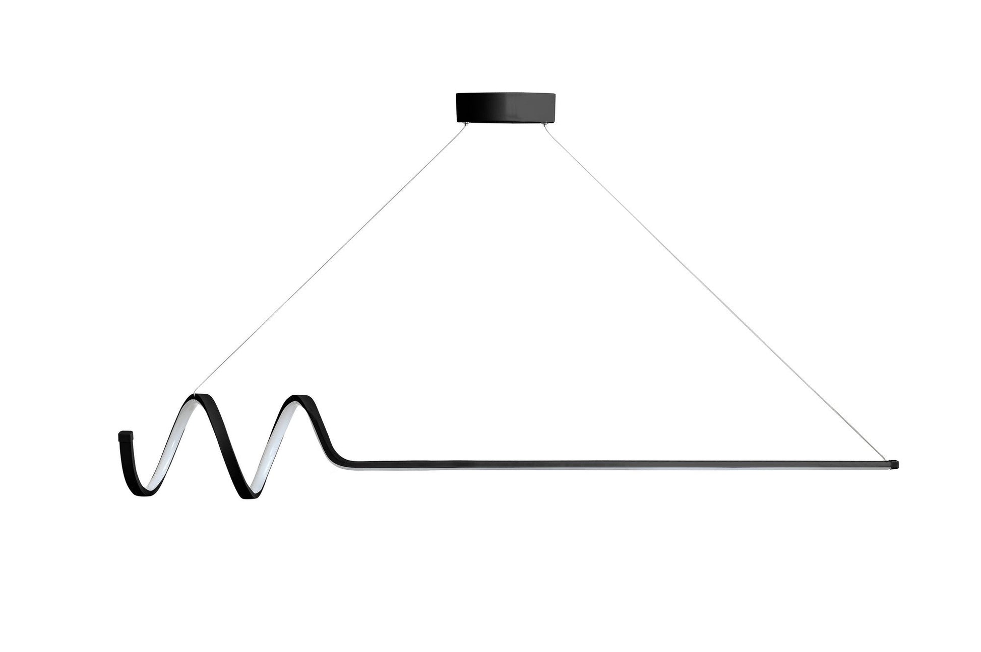 Luster Waterwave - Black Body, White Light | AG-vitahome.hr