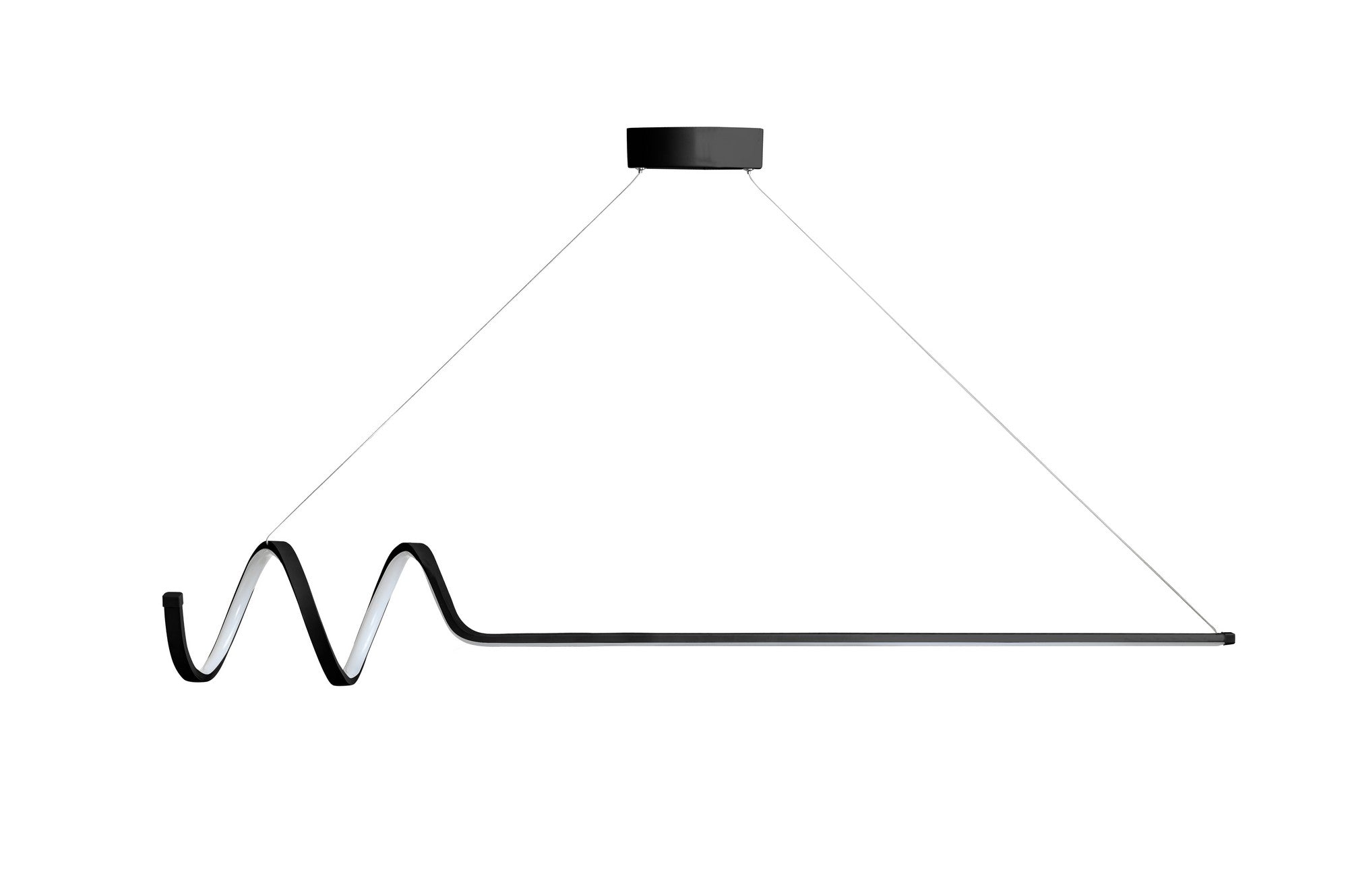 Luster Waterwave - Black Body, White Light | AG-vitahome.hr