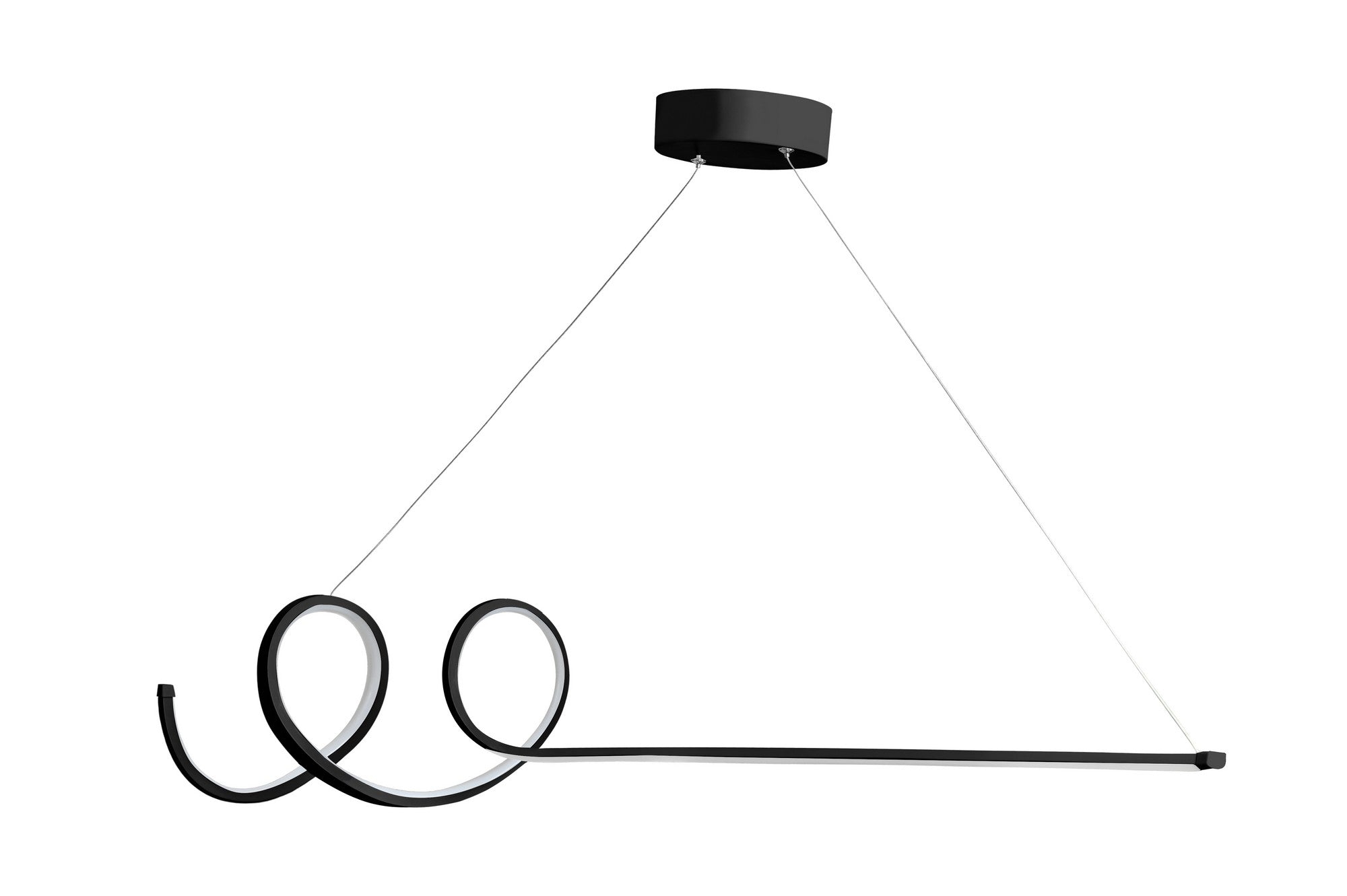 Luster Waterwave - Black Body, White Light | AG-vitahome.hr