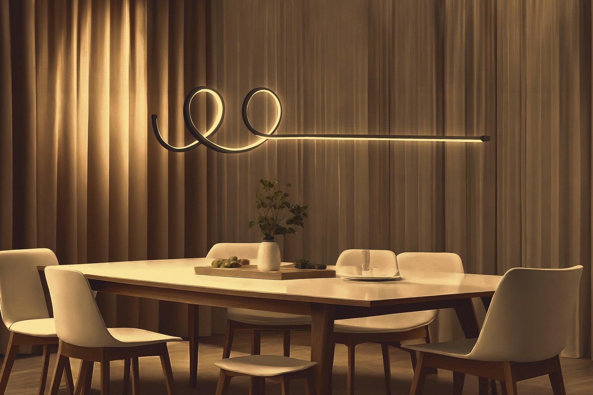 Luster Waterwave - Black Body, Yellow Light | AG-vitahome.hr