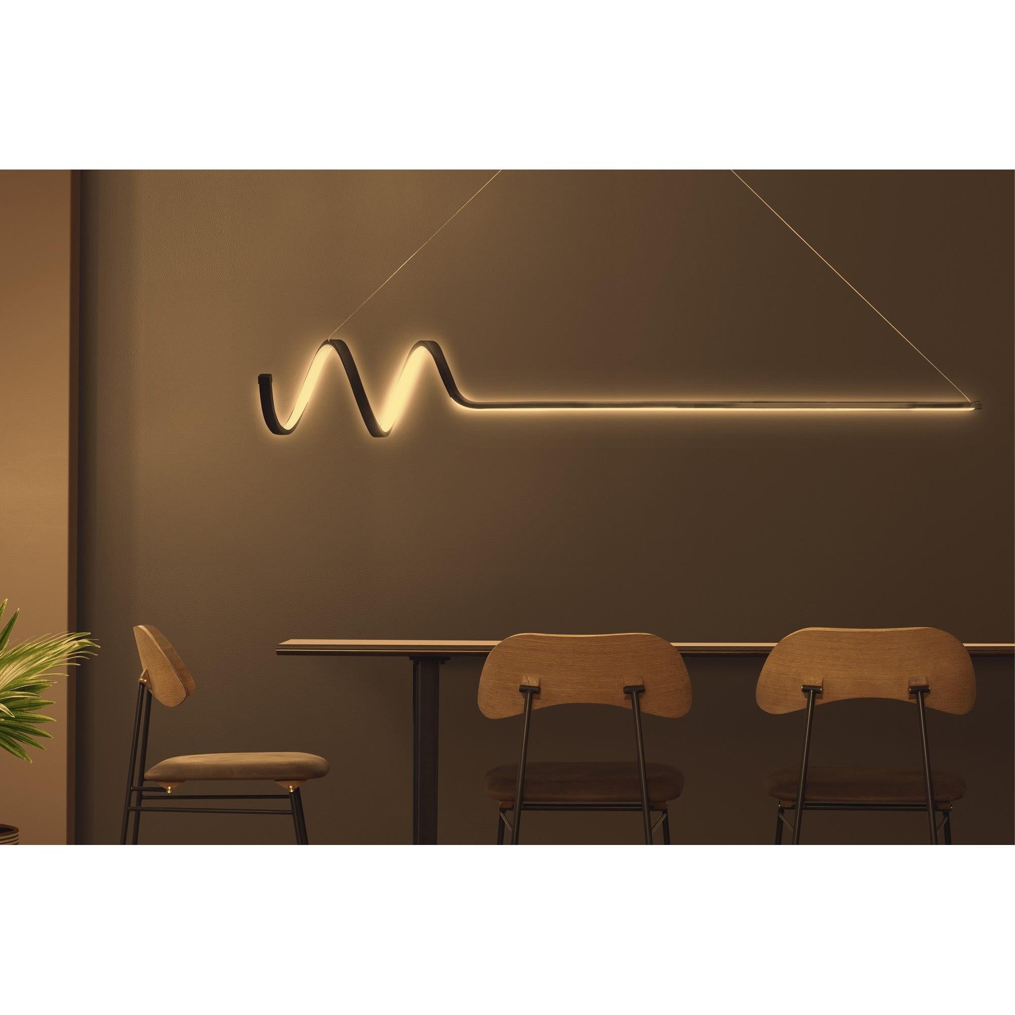 Luster Waterwave - Black Body, Yellow Light | AG-vitahome.hr