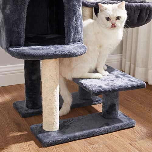 Macska kaparóafa, kis macska ház 84 cm, füstszürke-FEANDREA-Vita Home