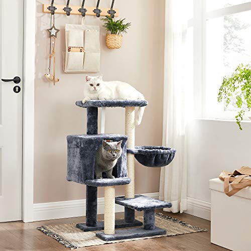 Macska kaparóafa, kis macska ház 84 cm, füstszürke-FEANDREA-Vita Home