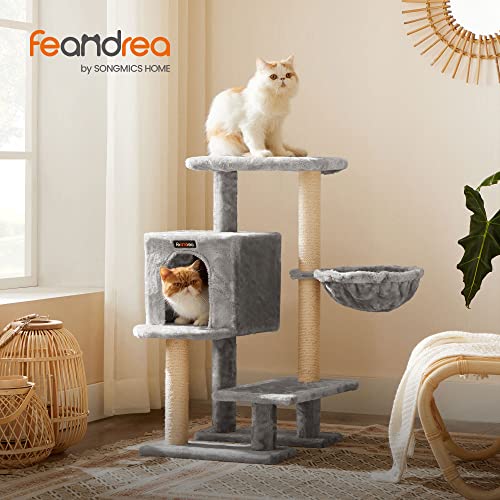 Macska kaparóafa, kis macska ház 84 cm, világosszürke-FEANDREA-Vita Home