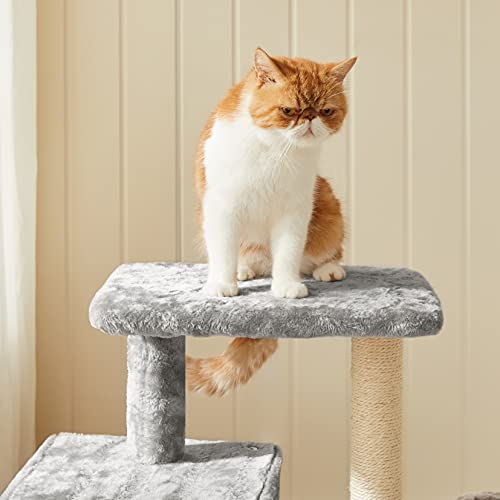 Macska kaparóafa, kis macska ház 84 cm, világosszürke-FEANDREA-Vita Home
