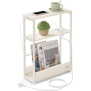 Mali pstolić s funkcijom punjenja, 18 x 45 x 58 cm, krem bijele boje | VASAGLE-VASAGLE-Vita Home