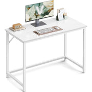 Mali radni stol, metalni okvir, 50 x 100 x 76 cm, javor bijele boje-VASAGLE-Vita Home