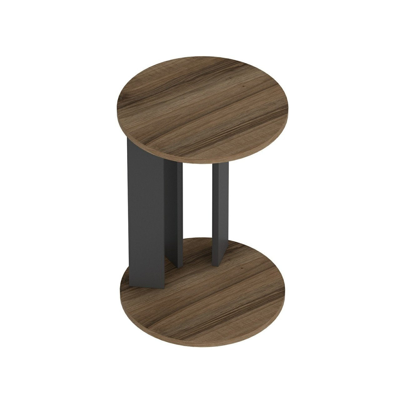 Mali stolić Ema - Walnut, Anthracite | AG-vitahome.hr