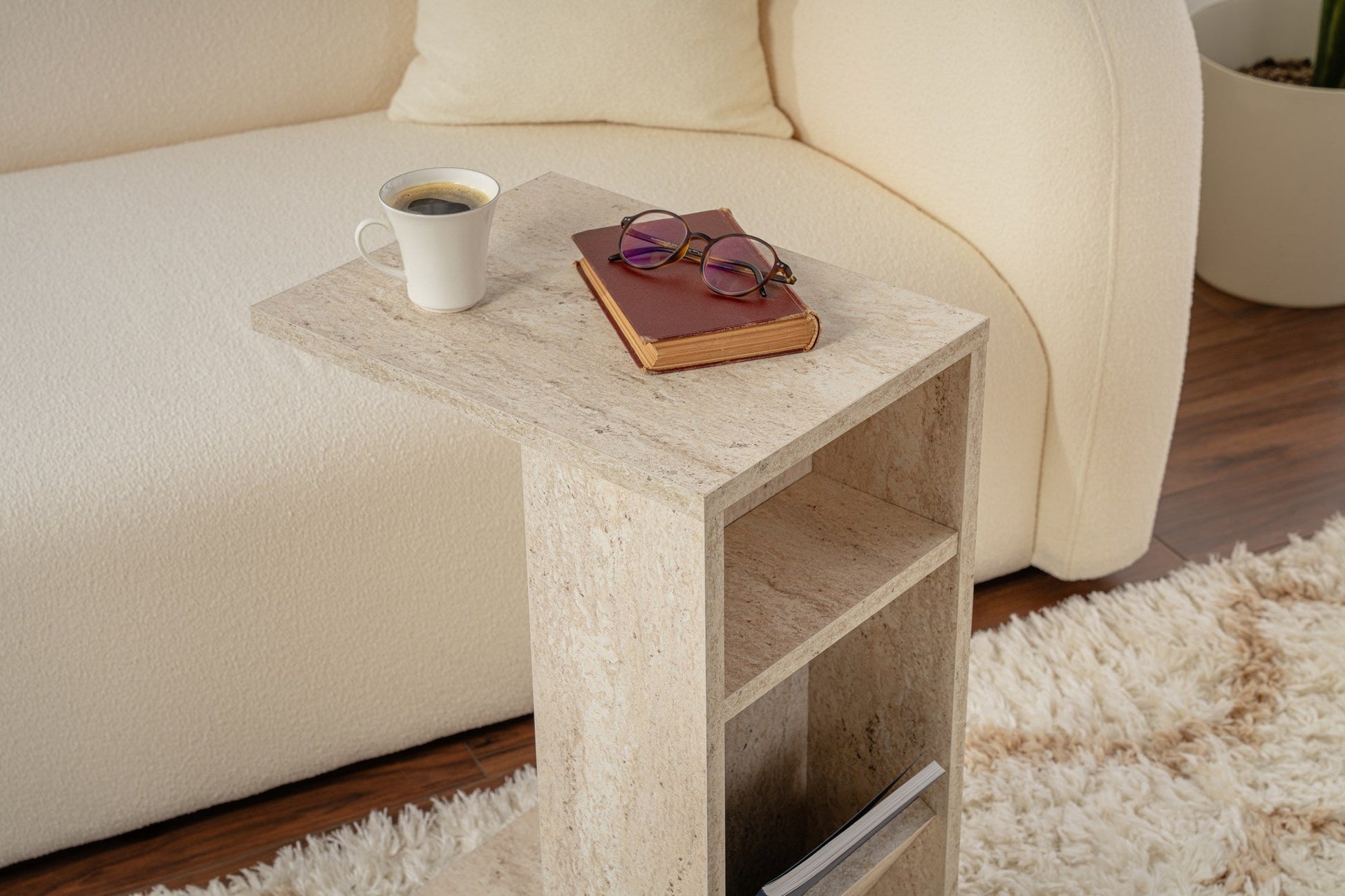 Mali stolić Filinta - Travertine | AG-vitahome.hr