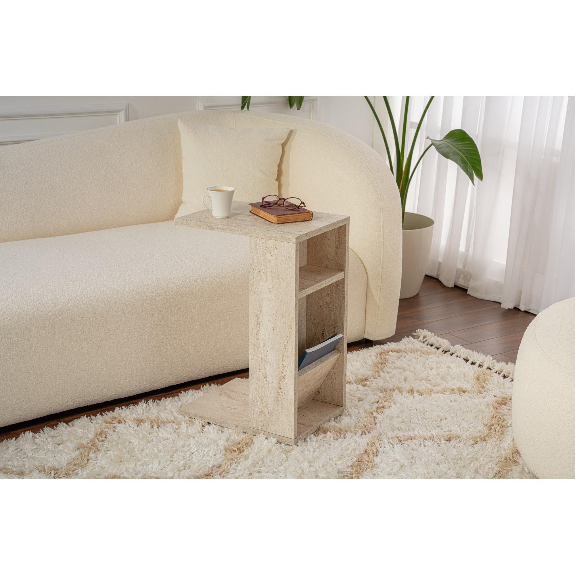 Mali stolić Filinta - Travertine | AG-vitahome.hr