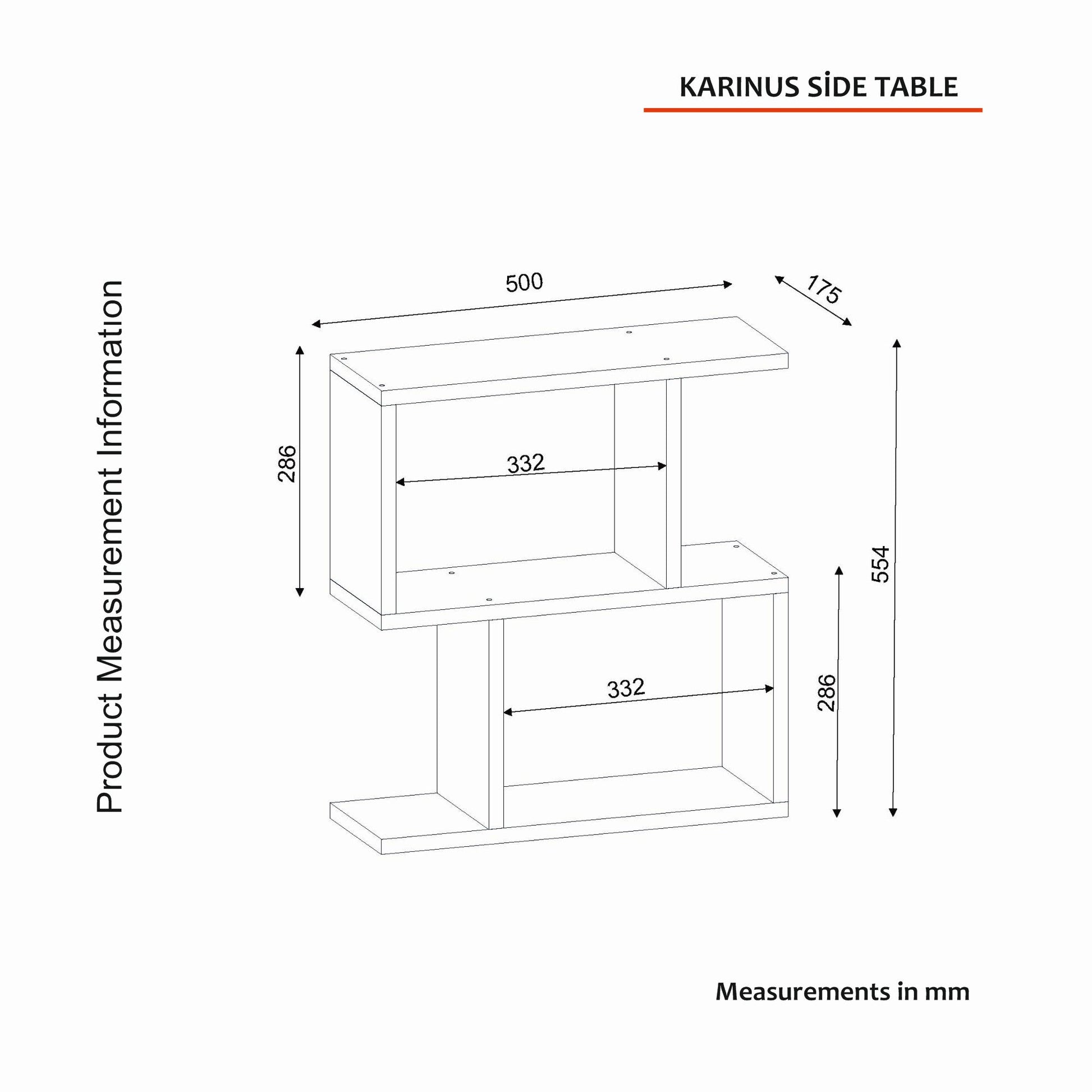 Mali stolić Karinus - White | AG-vitahome.hr