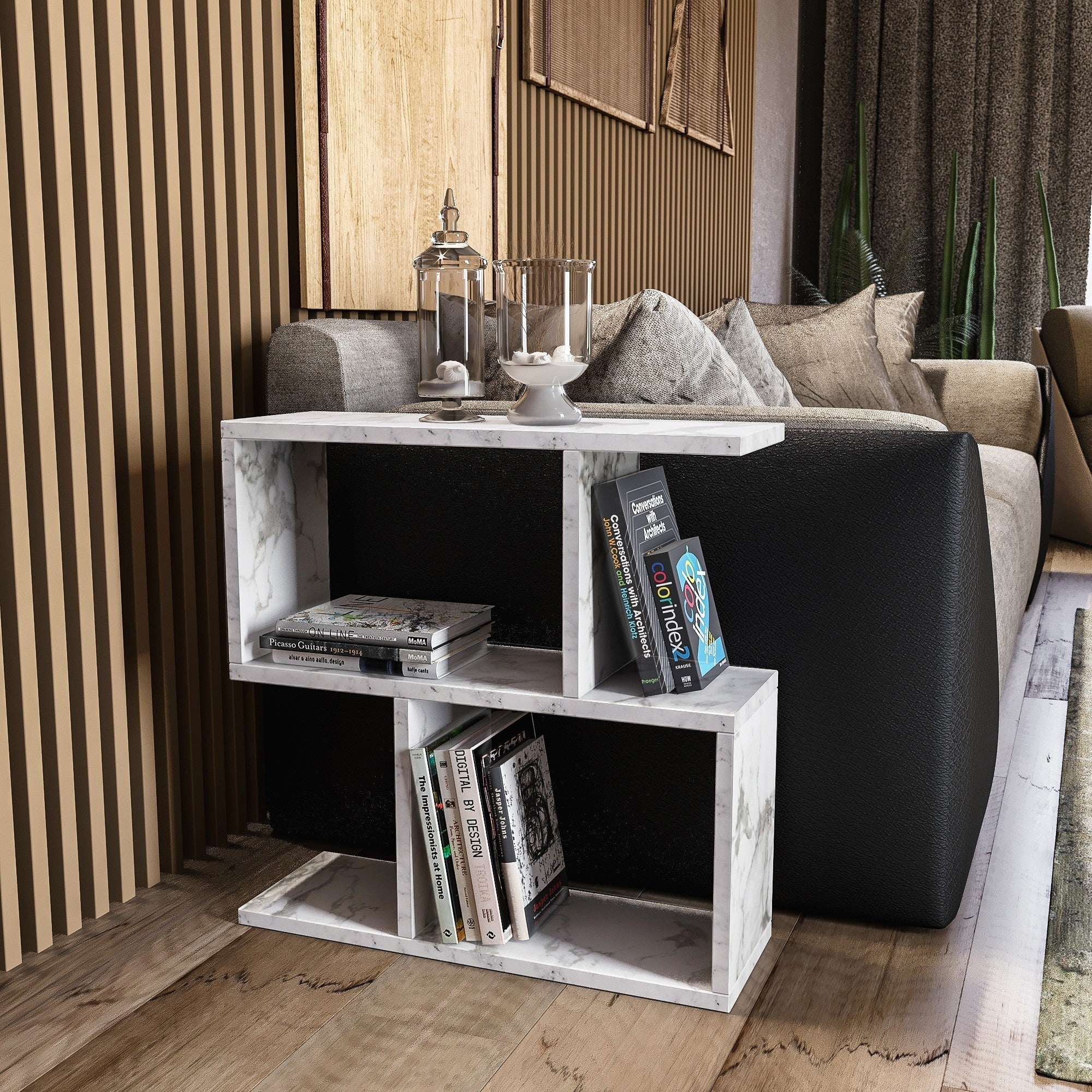 Mali stolić Life - White, Marble | AG-vitahome.hr