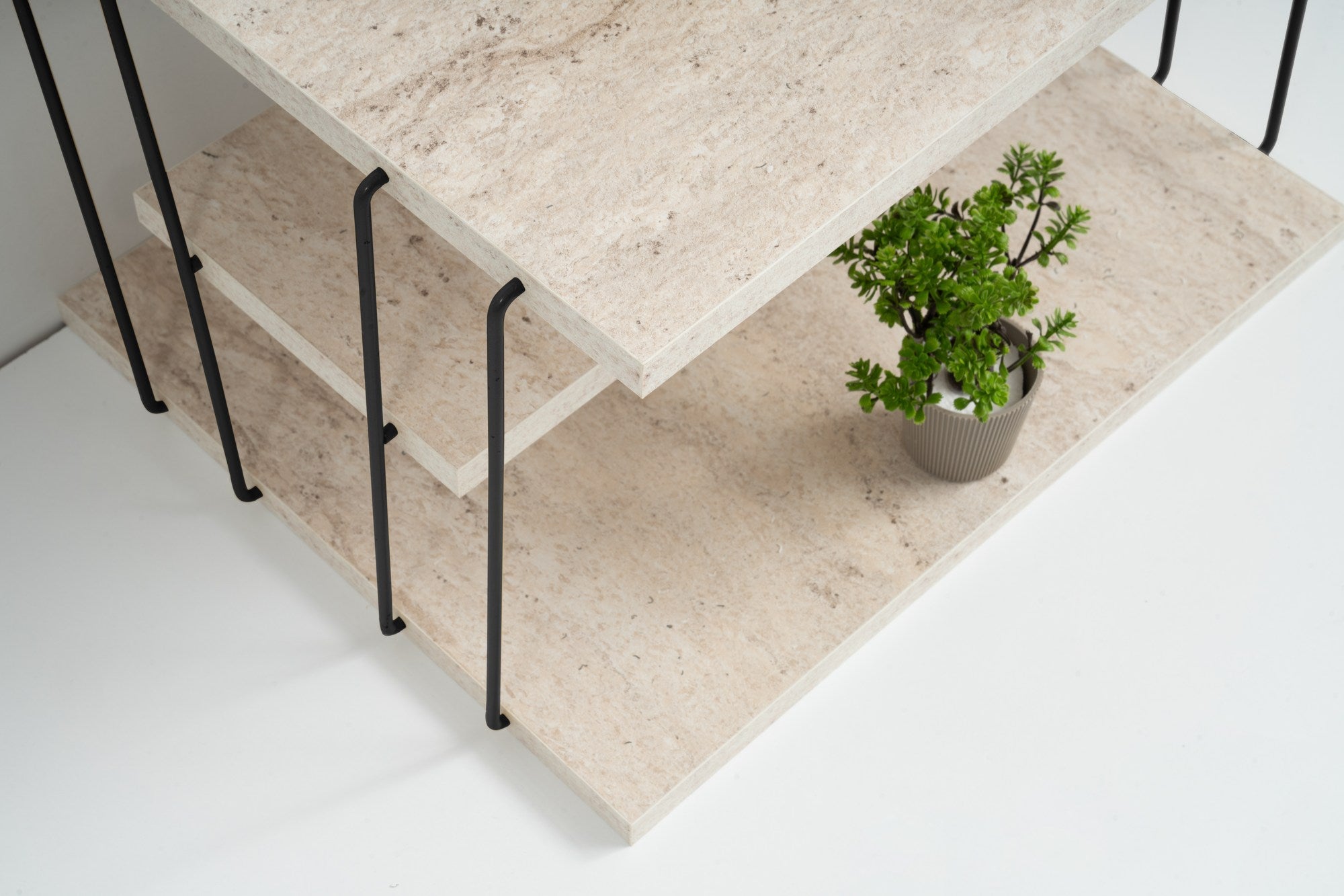 Mali stolić Lifon - Black, Travertine | AG-vitahome.hr