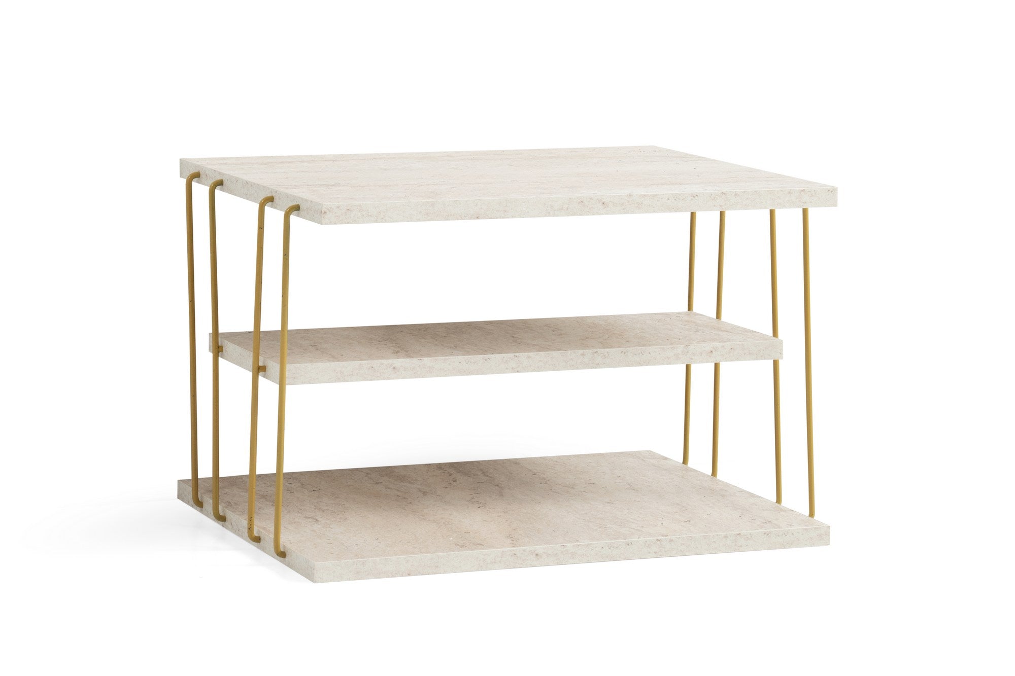 Mali stolić Lifon - Gold, Travertine | AG-vitahome.hr