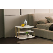 Mali stolić Lifon - Gold, Travertine | AG-vitahome.hr