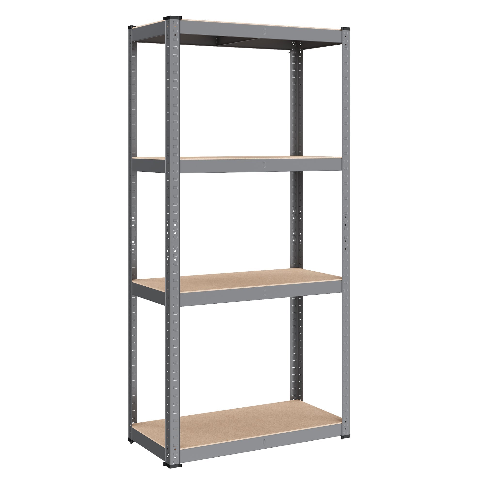 Metalna polica na 4 razine, 40 x 80 x 160 cm, nosivost 520 kg, sive boje | SONGMICS-vitahome.hr