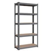 Metalna polica na 5 razina, nosivosti 650 kg, 30 x 75 x 150 cm, tamno siva | SONGMICS-vitahome.hr