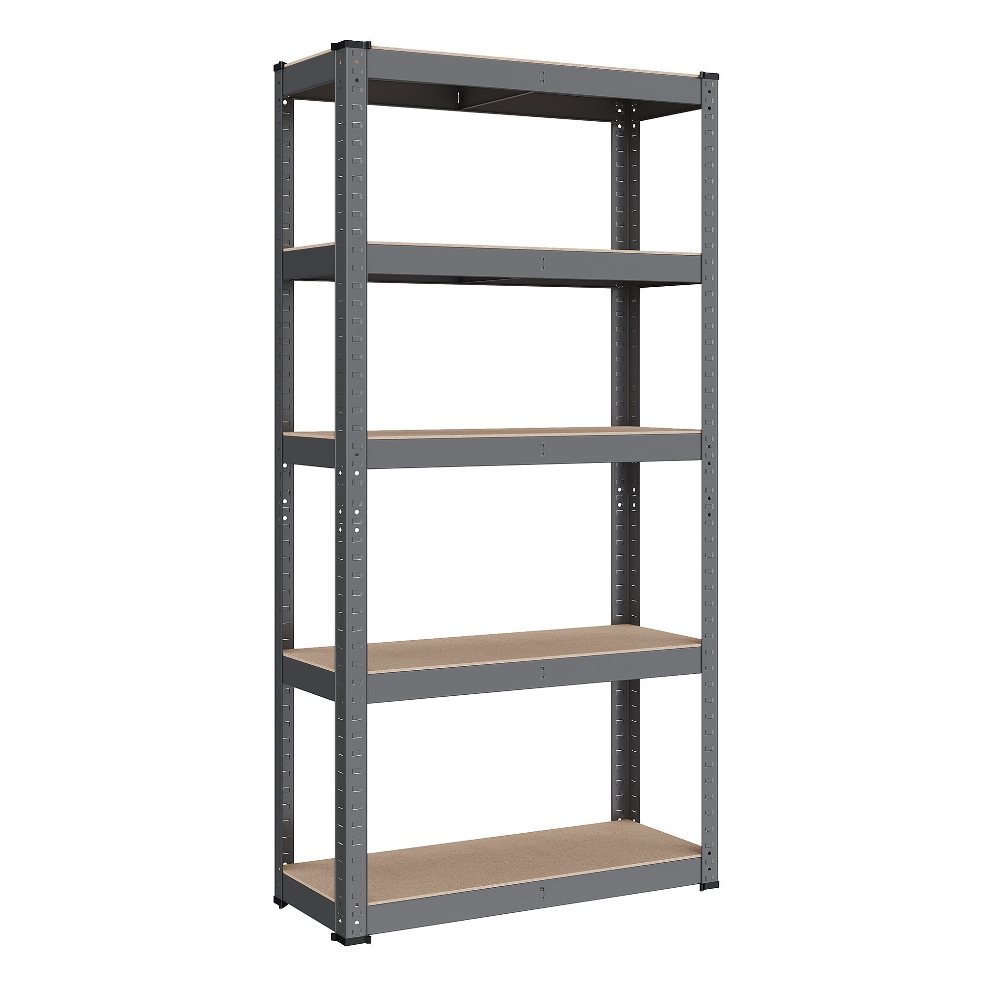 Metalna polica na 5 razina, nosivosti 650 kg, 30 x 75 x 150 cm, tamno siva | SONGMICS-vitahome.hr