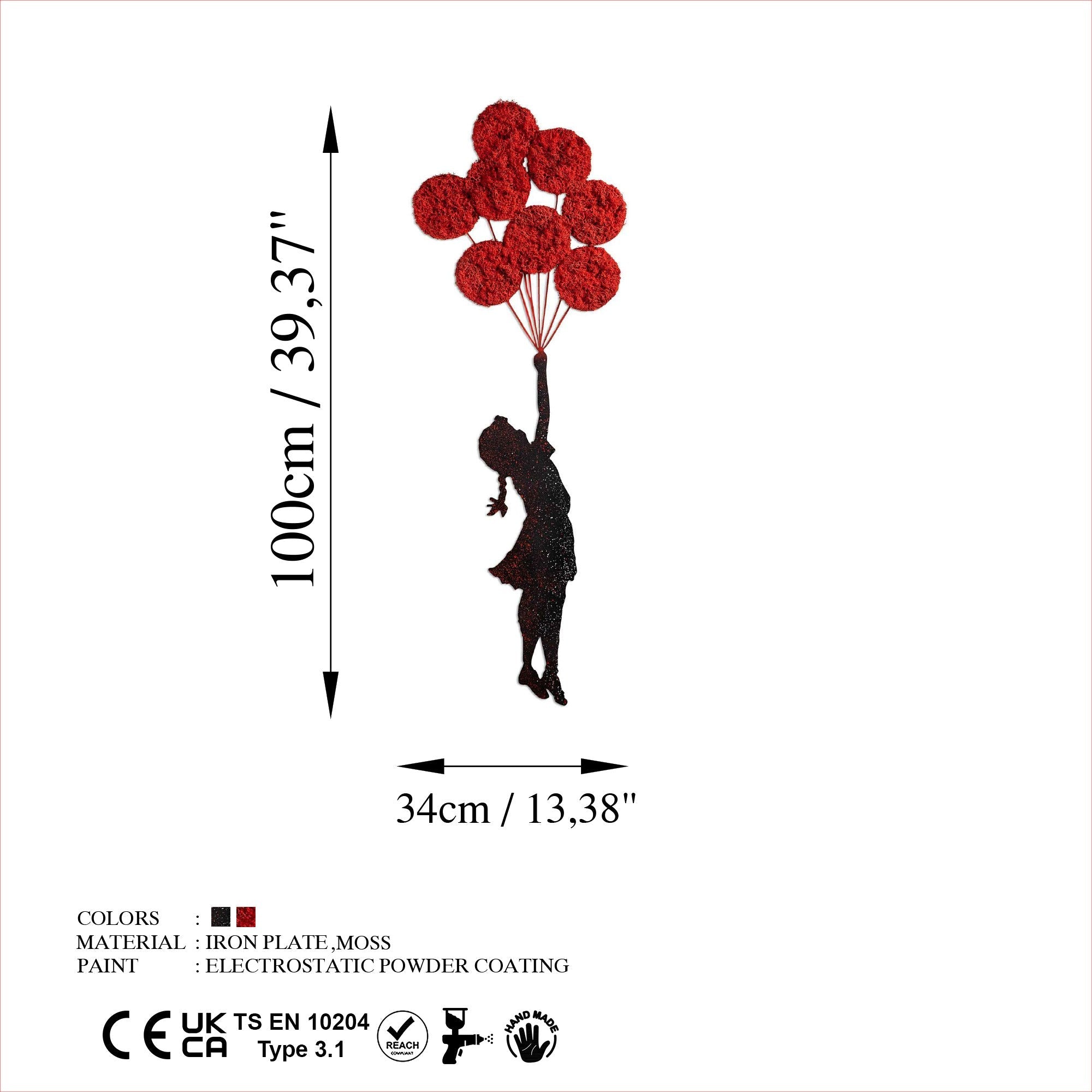 Metalna zidna dekoracija, Banksy - 11-1 | AG-vitahome.hr