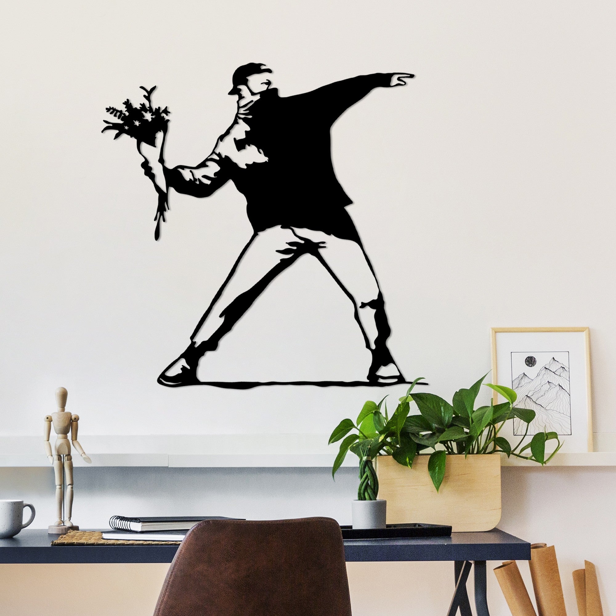 Metalna zidna dekoracija, Banksy Metal 01 | AG-vitahome.hr