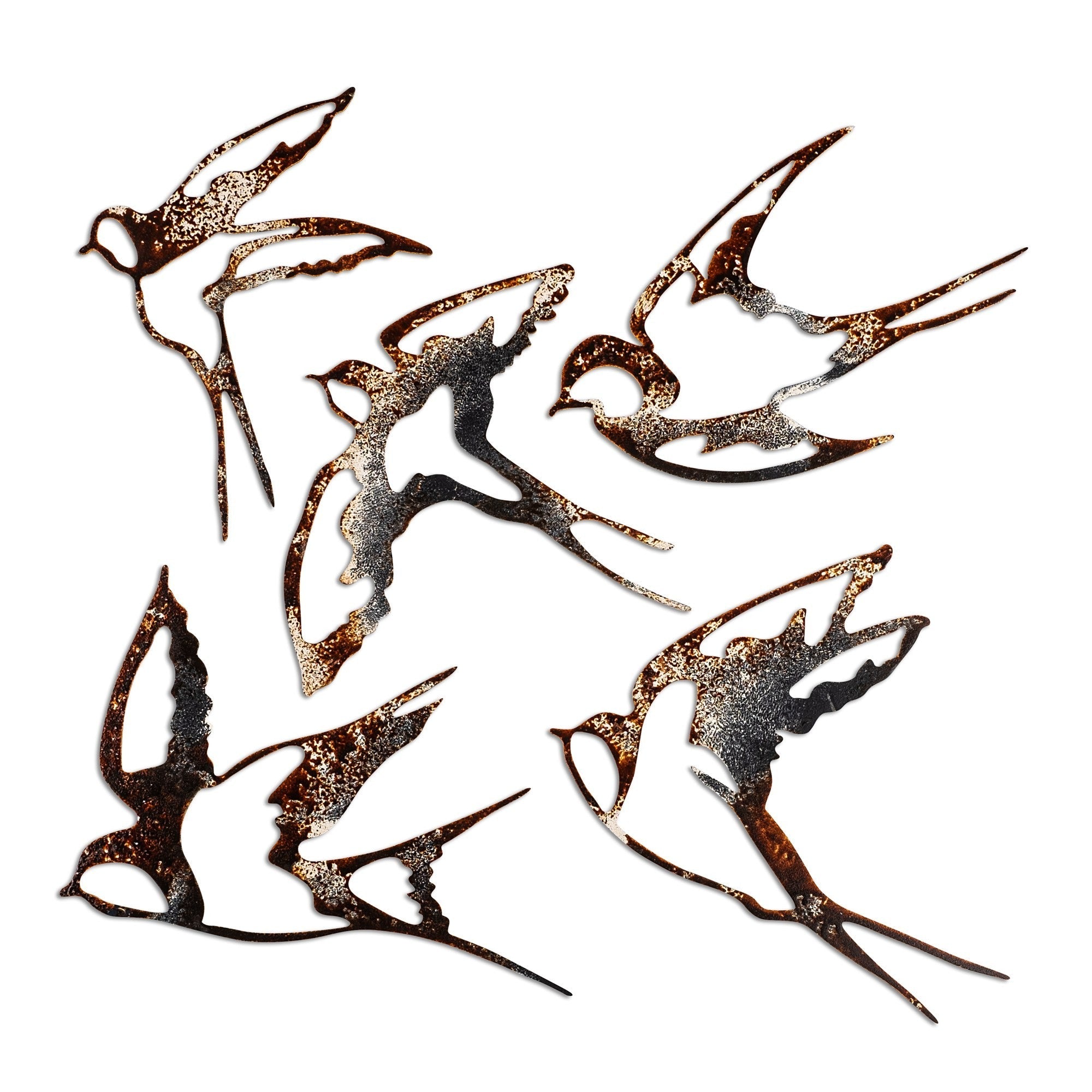 Metalna zidna dekoracija, Birds-2 | AG-vitahome.hr