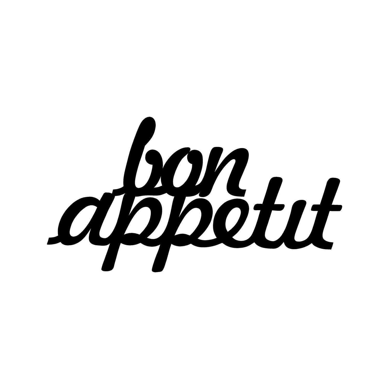 Metalna zidna dekoracija, Bon Appetit 1 - Black | AG-vitahome.hr