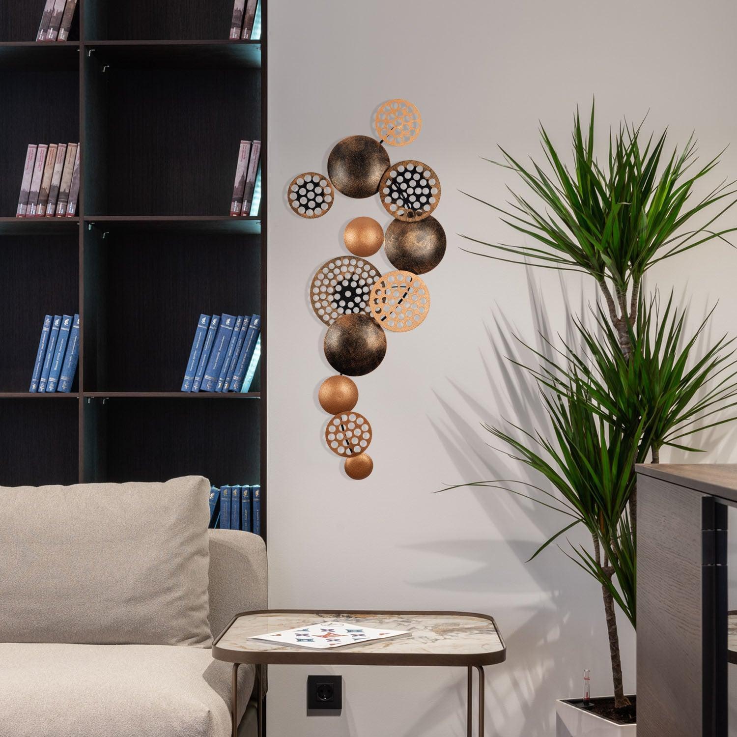 Metalna zidna dekoracija, Bronte - CH103-3 | AG-vitahome.hr