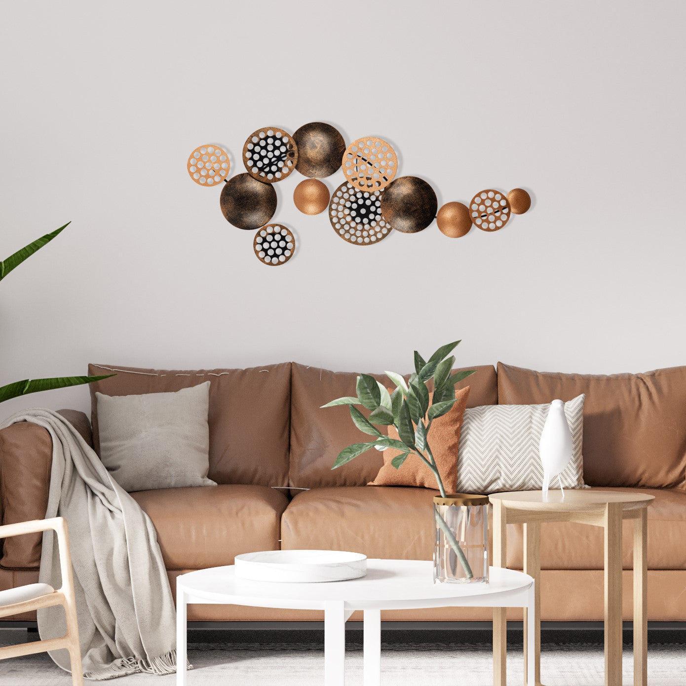 Metalna zidna dekoracija, Bronte - CH103-3 | AG-vitahome.hr