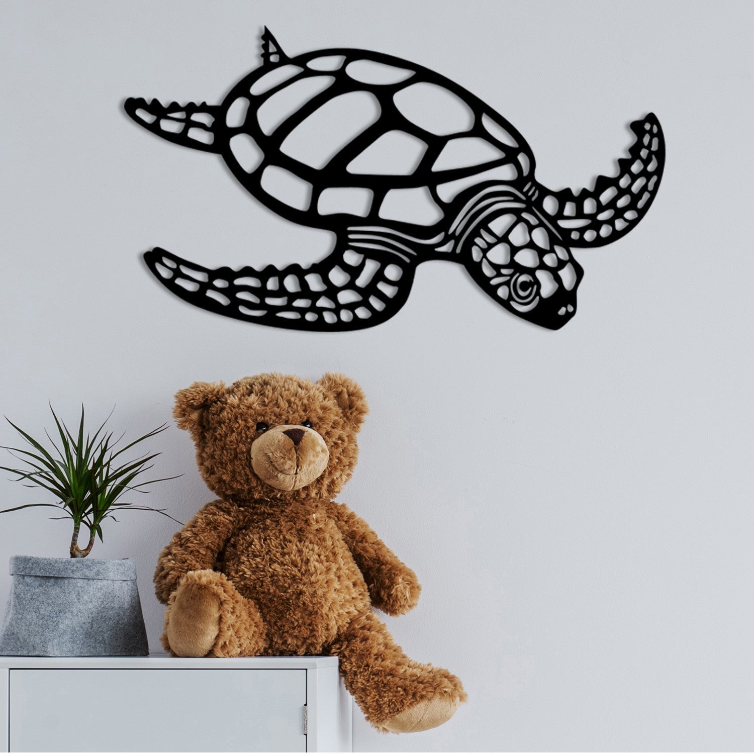 Metalna zidna dekoracija, Caretta Caretta | AG-vitahome.hr