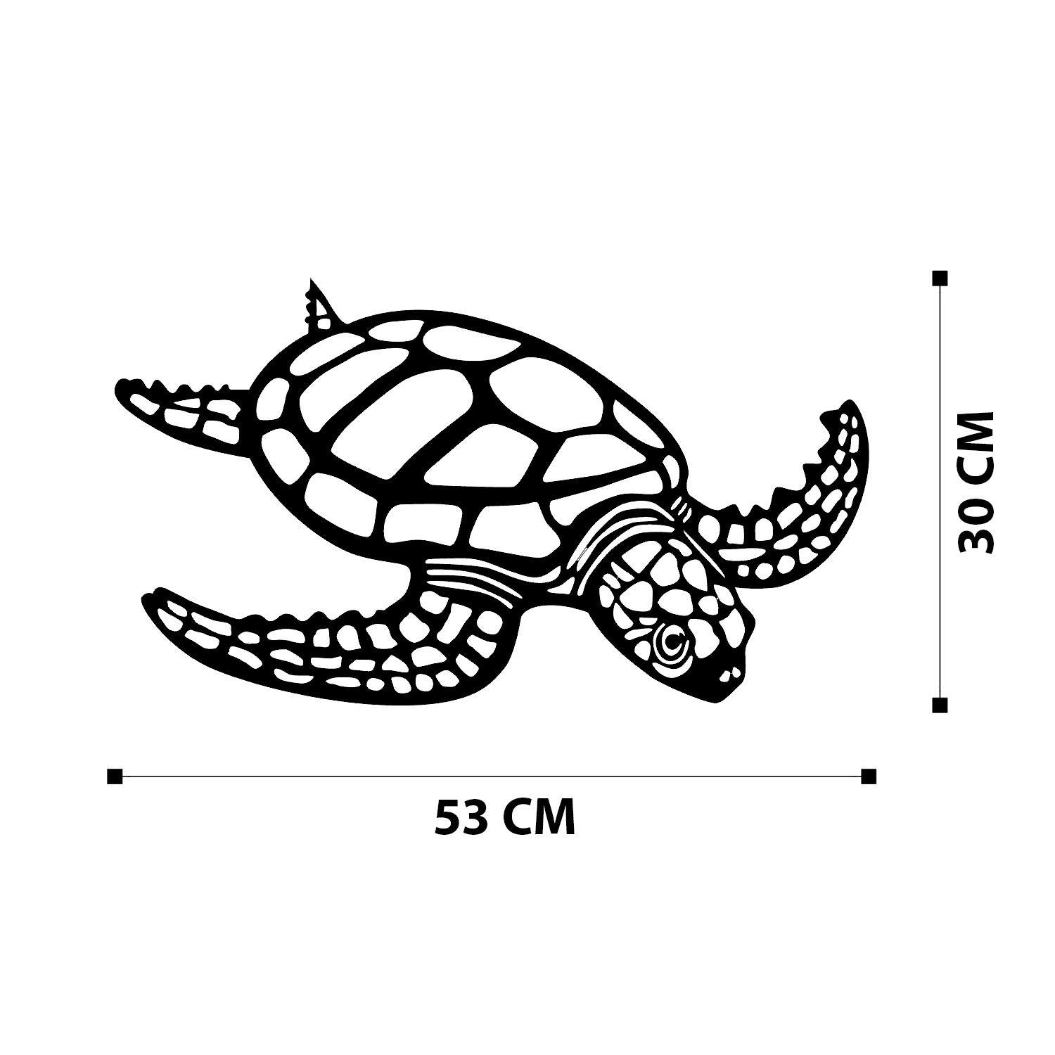Metalna zidna dekoracija, Caretta Caretta | AG-vitahome.hr