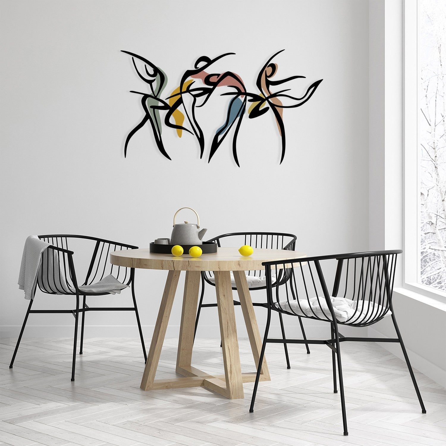 Metalna zidna dekoracija, Dance M | AG-vitahome.hr