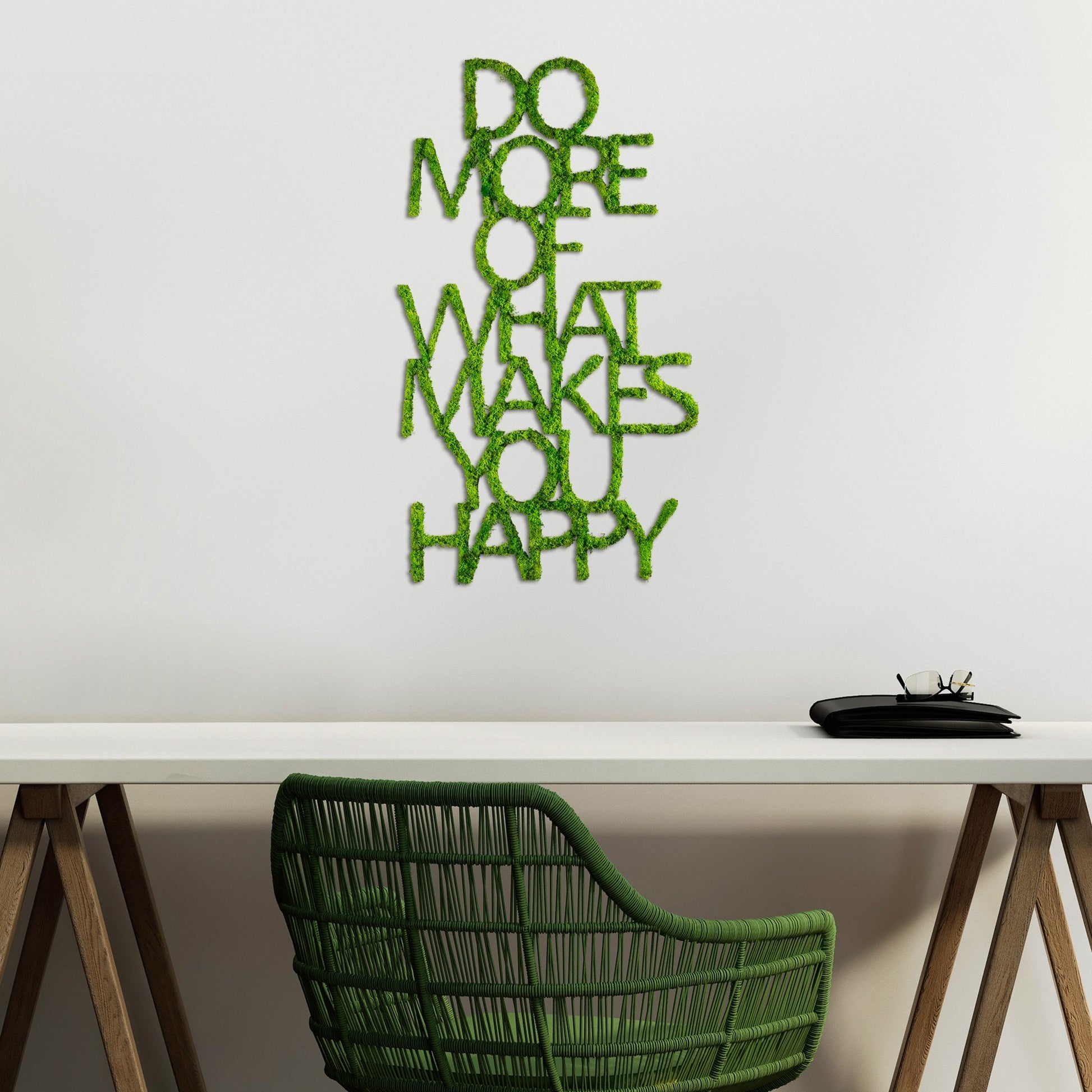 Metalna zidna dekoracija, Do More Of What Makes You Happy | AG-vitahome.hr