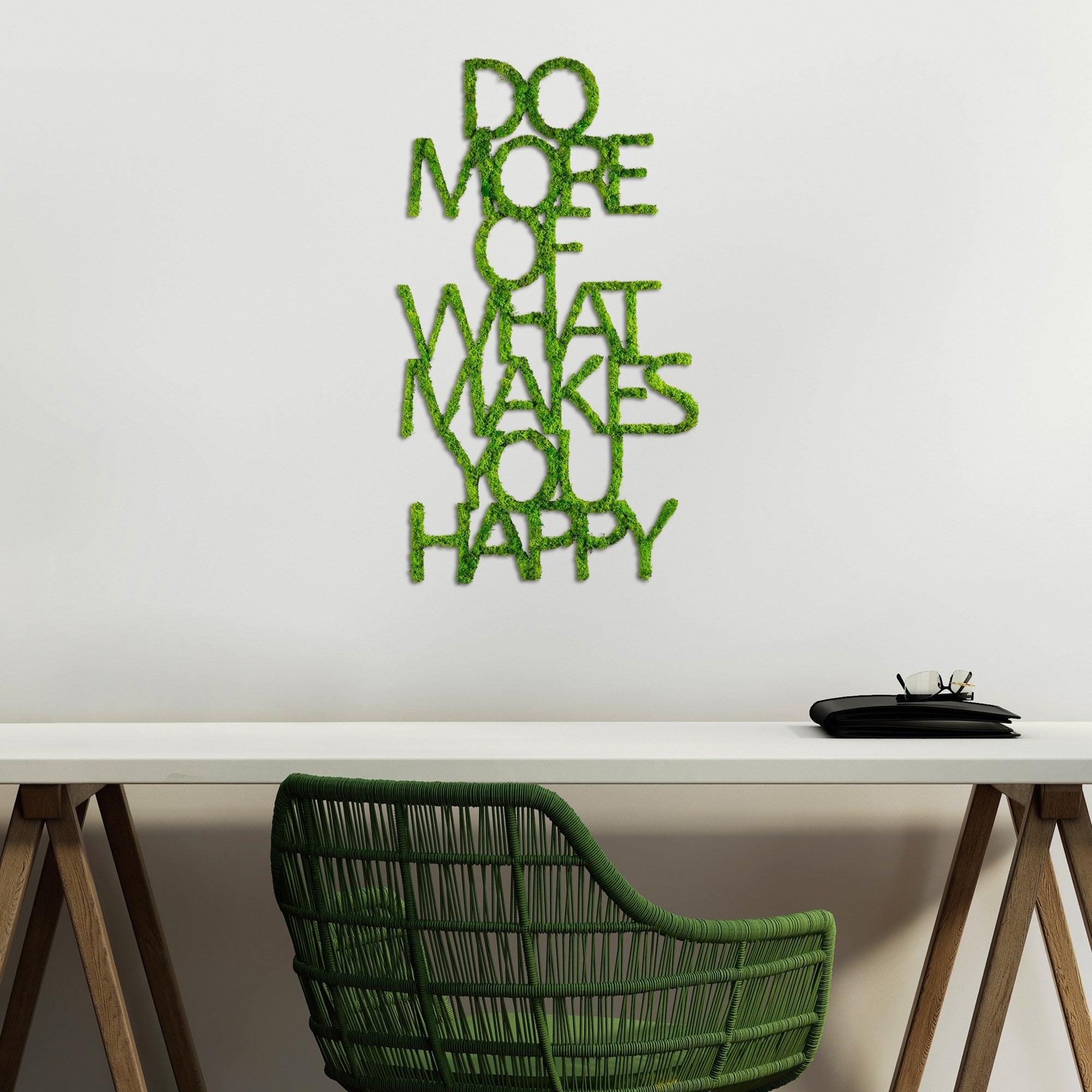 Metalna zidna dekoracija, Do More Of What Makes You Happy | AG-vitahome.hr