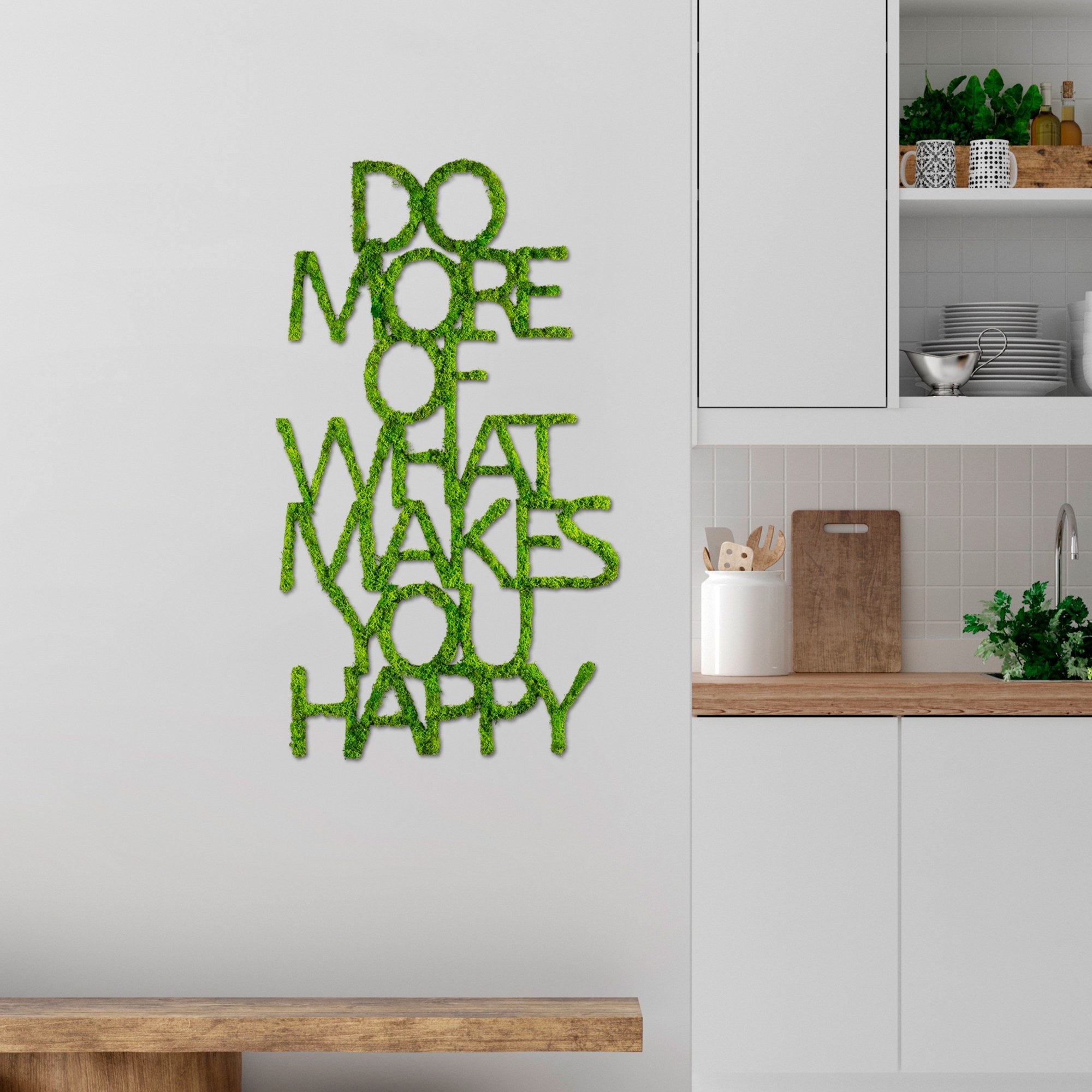 Metalna zidna dekoracija, Do More Of What Makes You Happy | AG-vitahome.hr