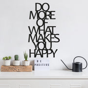 Metalna zidna dekoracija, Do More Of What Makes You Happy | AG-vitahome.hr