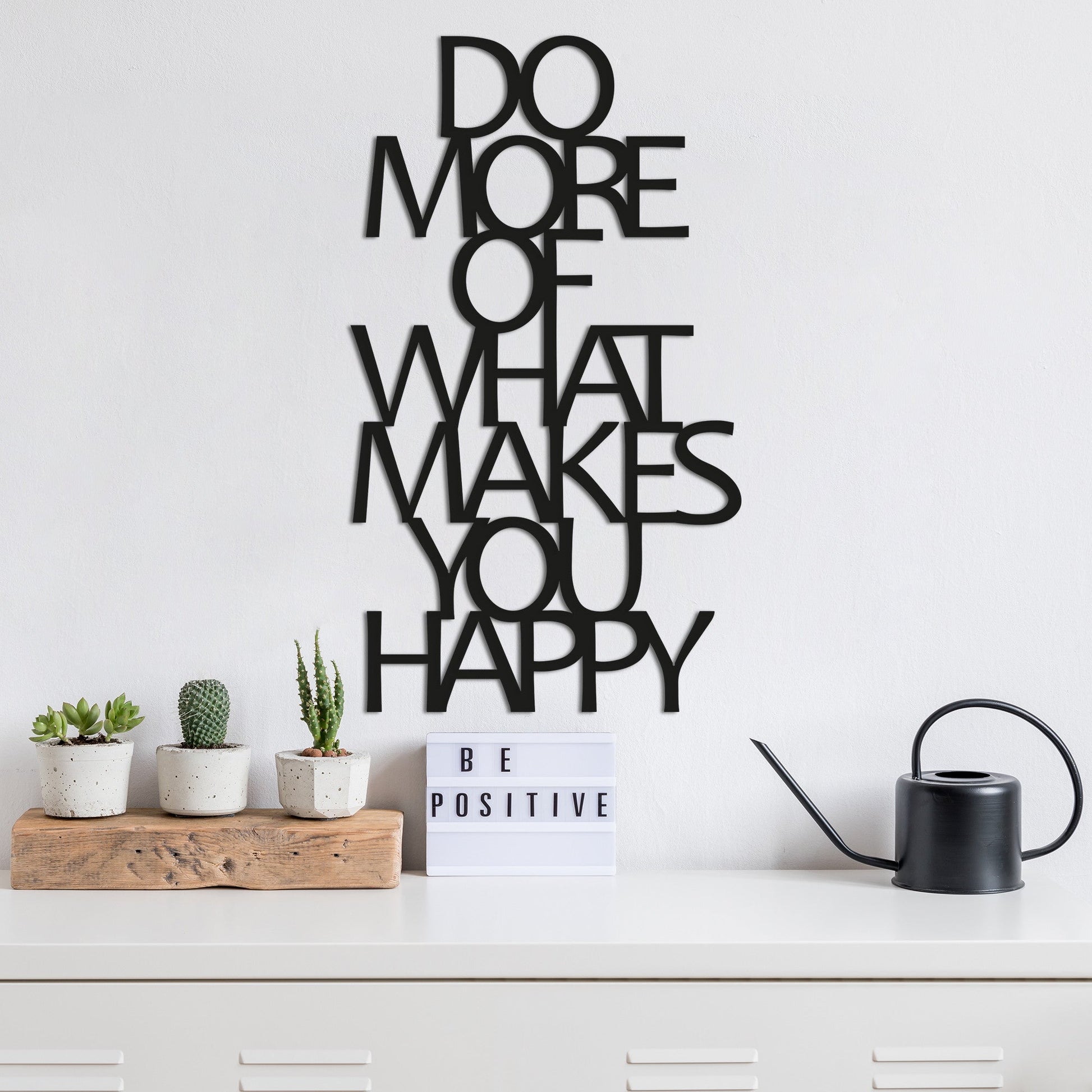Metalna zidna dekoracija, Do More Of What Makes You Happy | AG-vitahome.hr