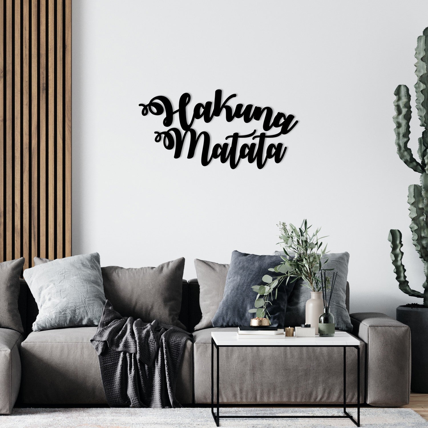 Metalna zidna dekoracija, Hakuna Matata | AG-vitahome.hr